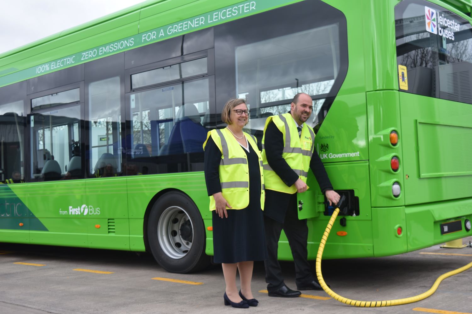 First Bus Leicester electric Richard Holden