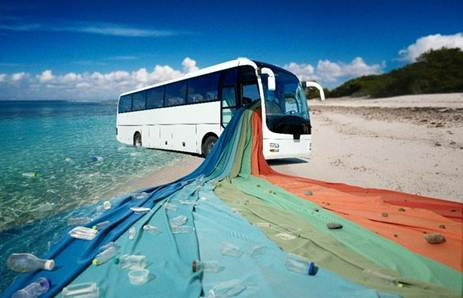 Camira turns marine plastic waste into coach and bus fabric