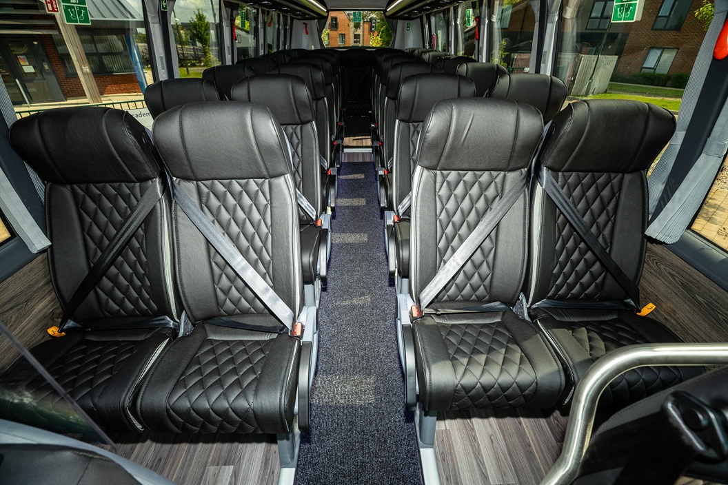 Ferqui Sunrise minicoach interior view