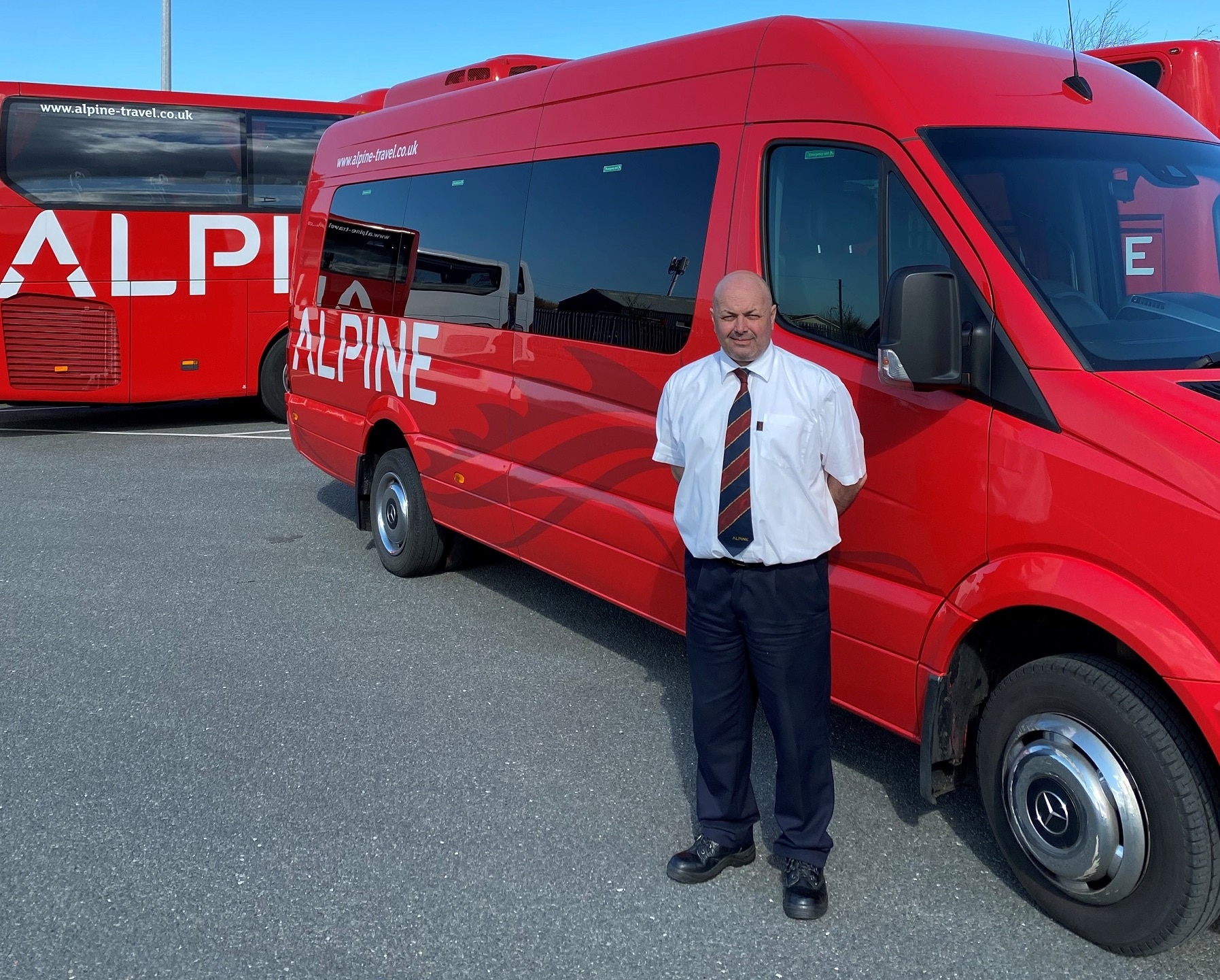 Alpine Travel and Xelabus vaccination transport