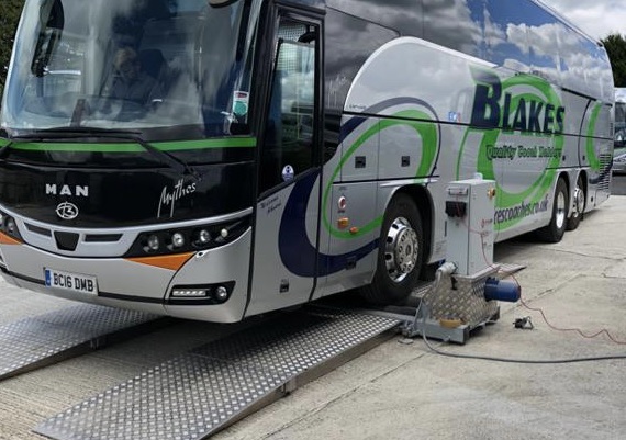 Blakes Coaches Totalkare brake testing equipment