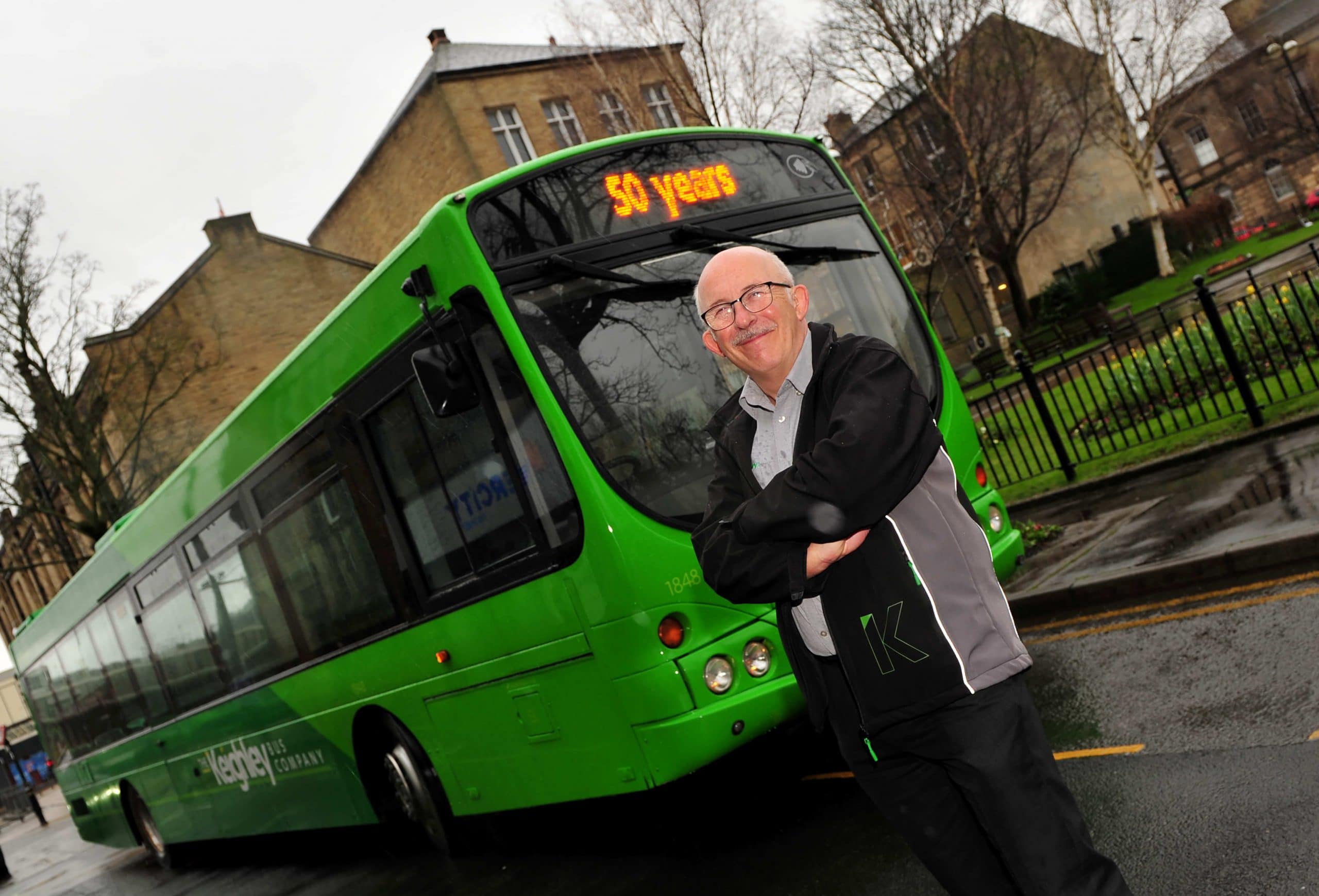 Keighley Bus Company driver John Feather