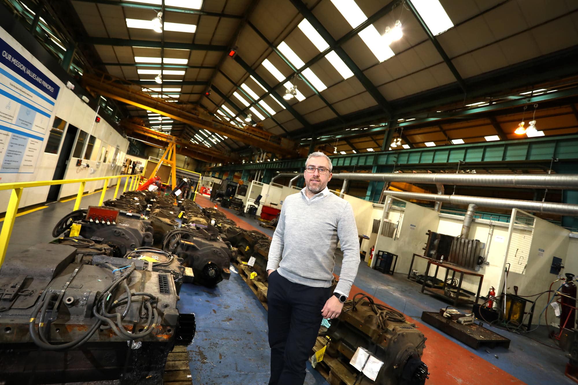 Michael Mitten, CEO, inside Houghton International's Ronnie Mitten Works facility