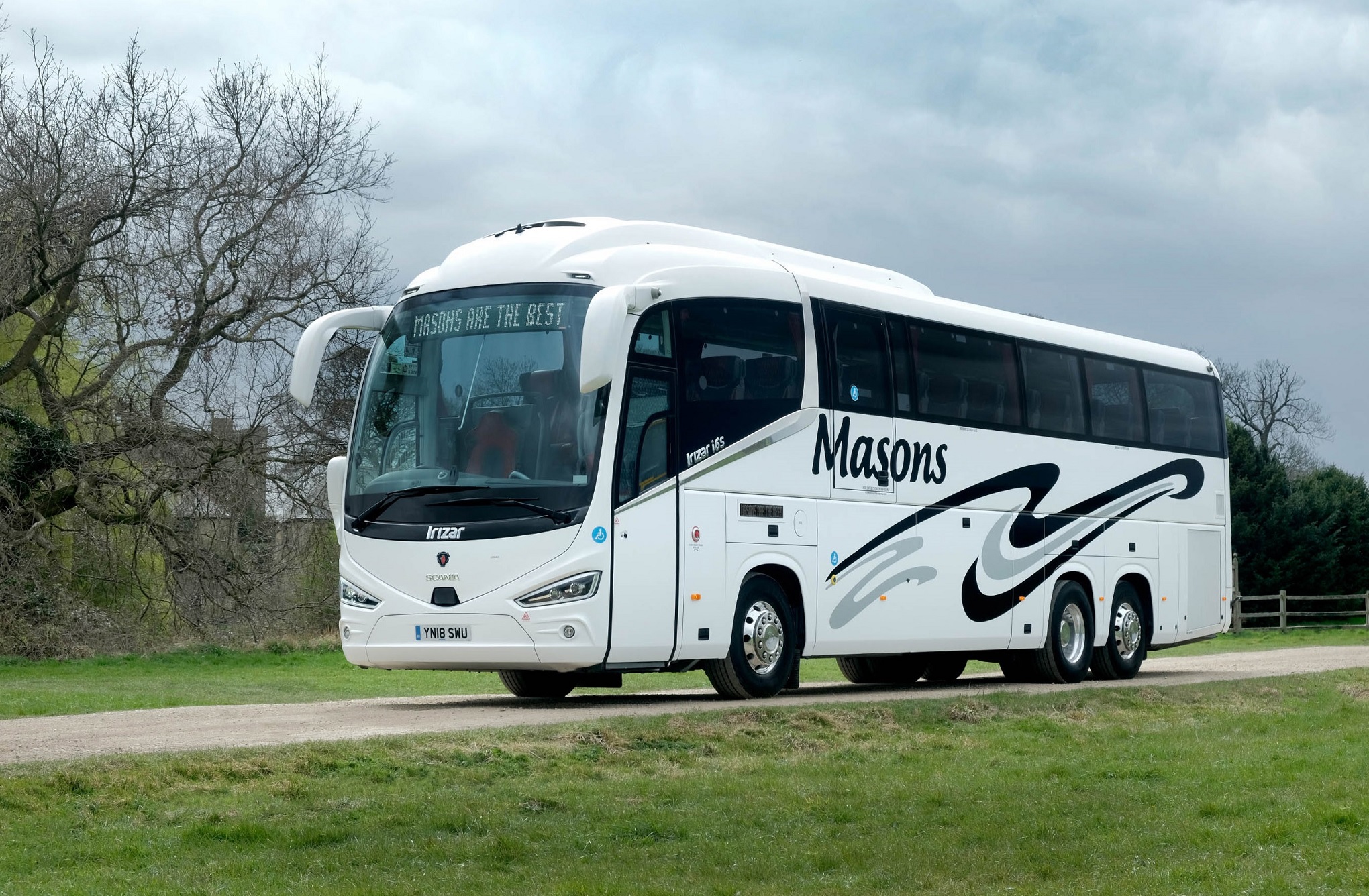 Masons Minibus and Coach Hire Scania Irizar i6S PSVAR