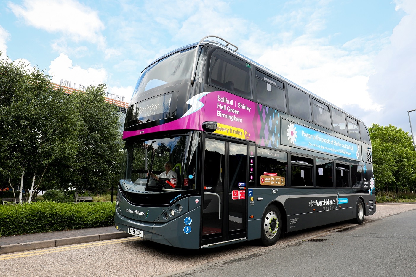 National Express zero emission BYD ADL Enviro400EV