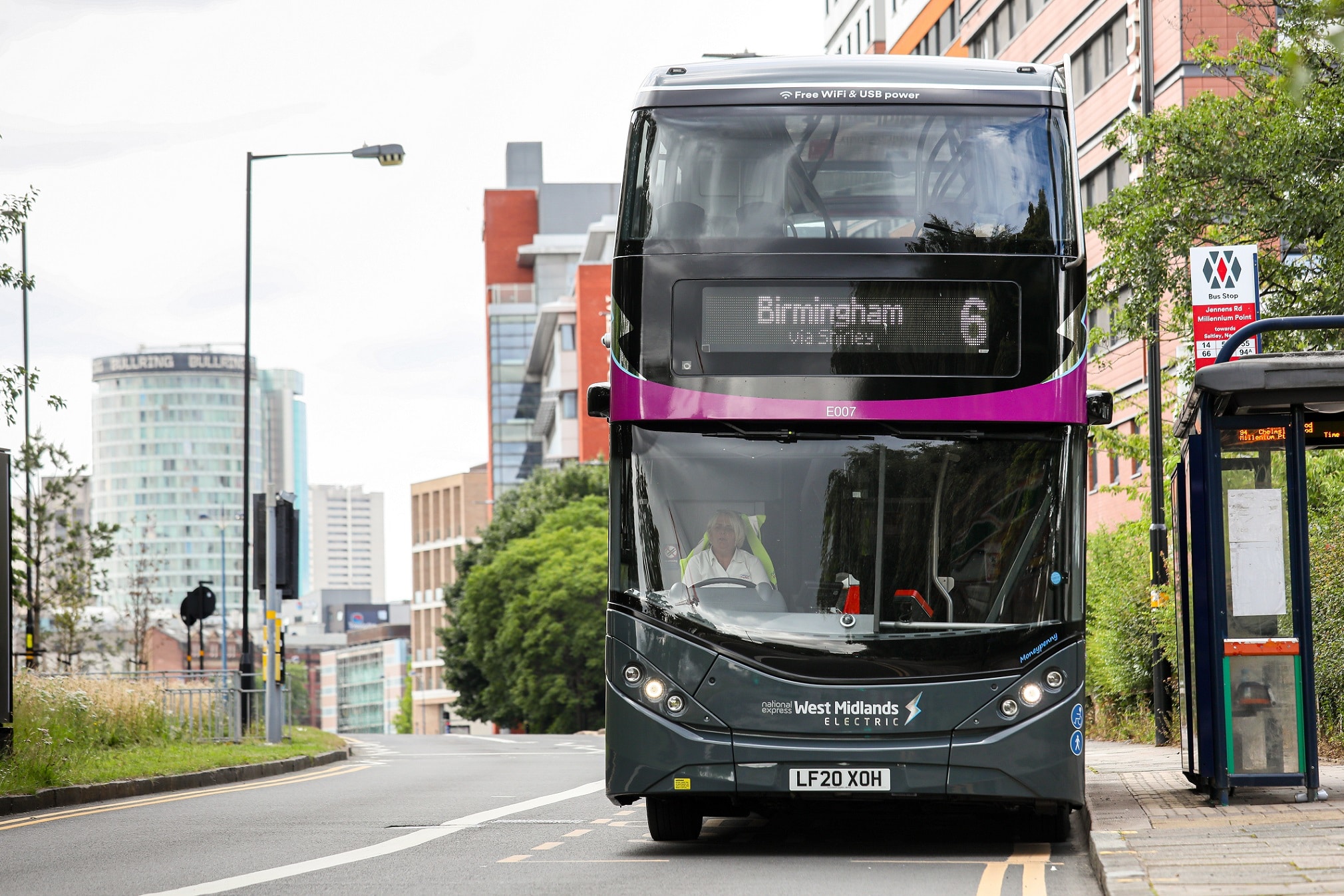 BYD ADL Enviro400EV with National Express West Midlands