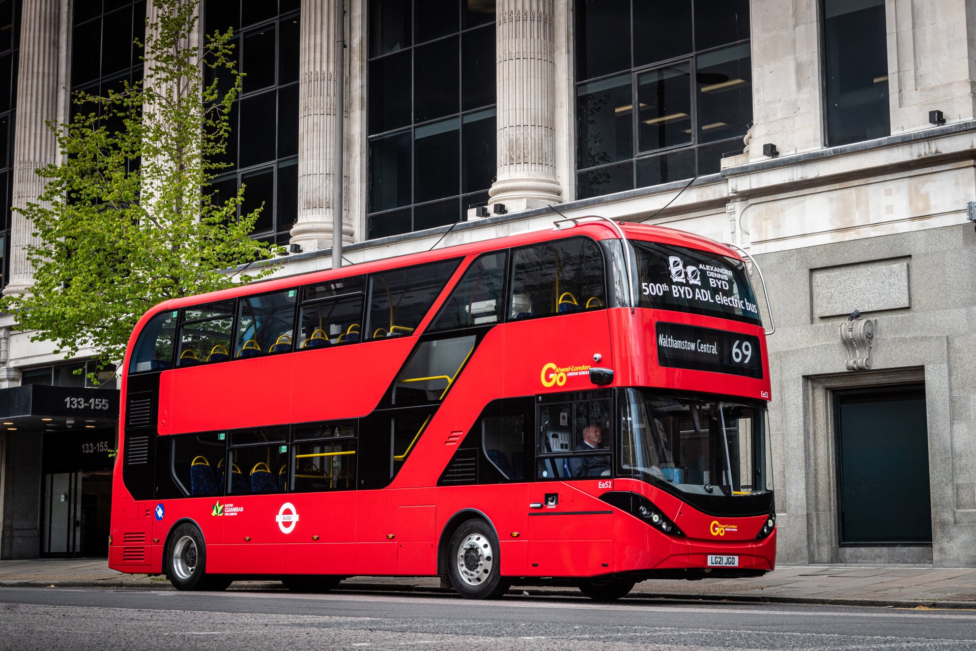 500th BYD ADL electric bus