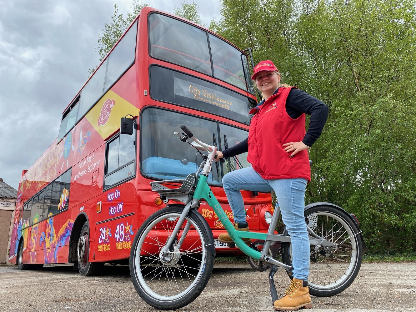 City Sightseeing Bournemouth and Beryl bikes