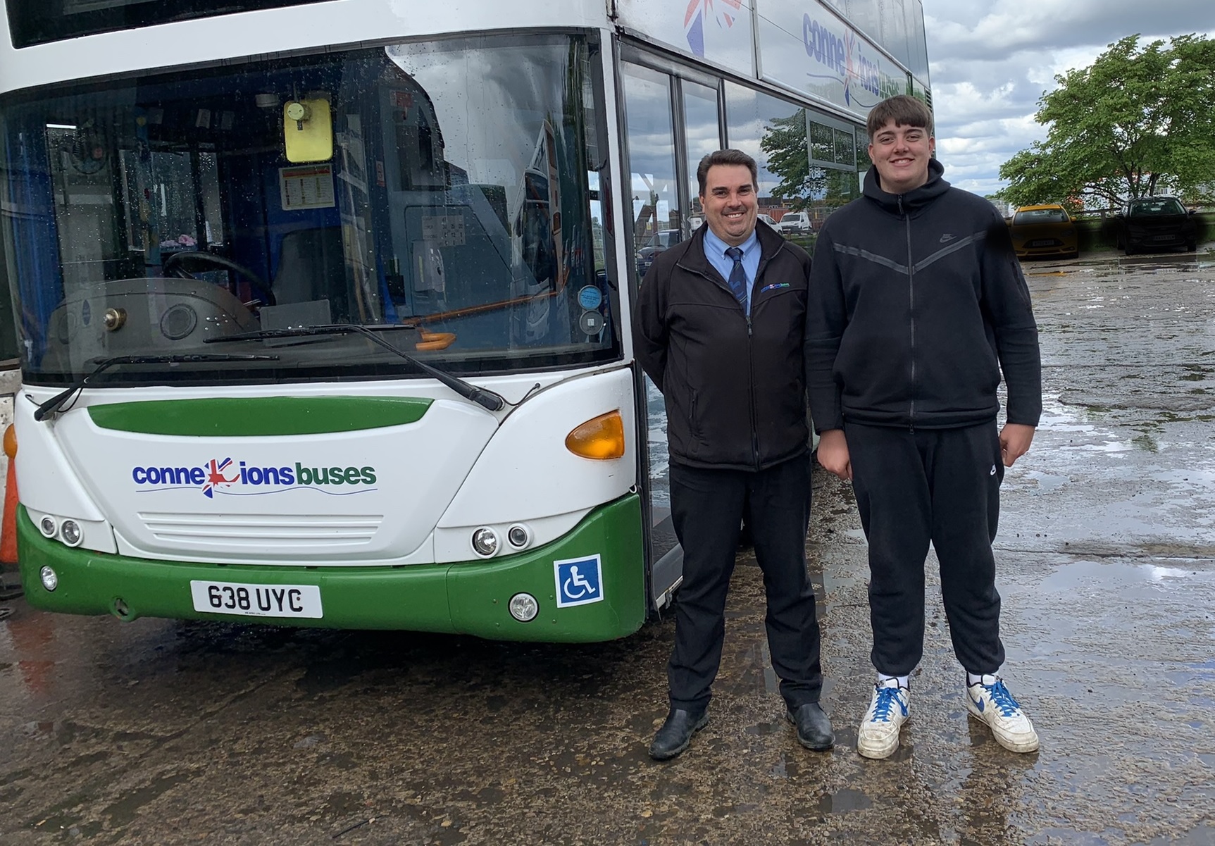 Craig Temple and Jake Temple of Connexions Buses