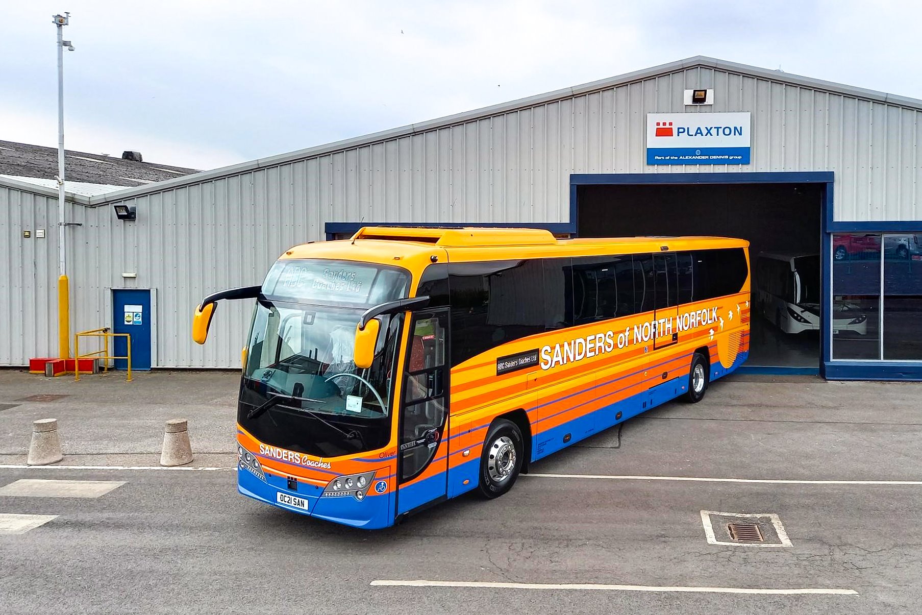 Sanders Coaches takes an accessible Plaxton Panther - routeone