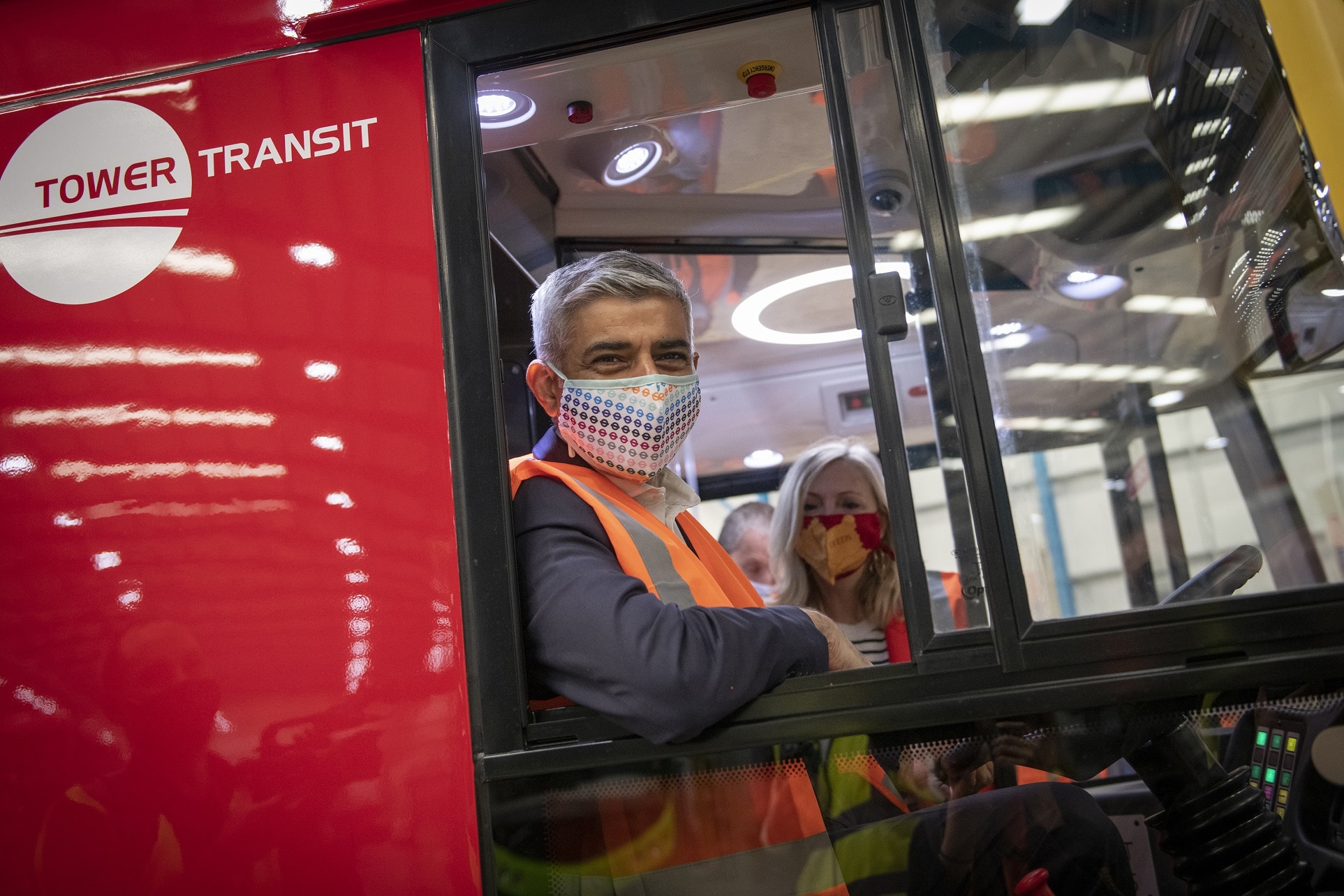 Sadiq Khan at Switch Mobility factory