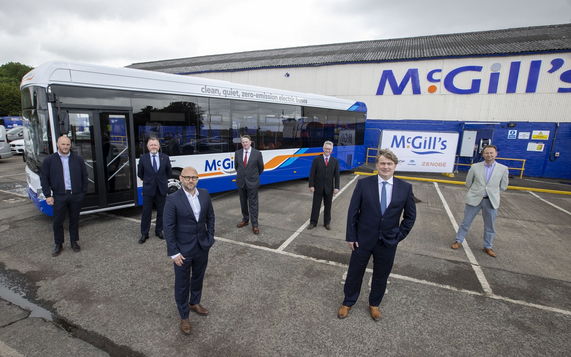 McGills Buses electrification work underway
