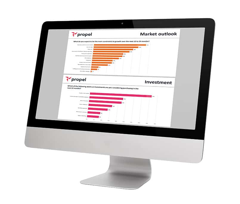 Screenshot of Propel Finance survey