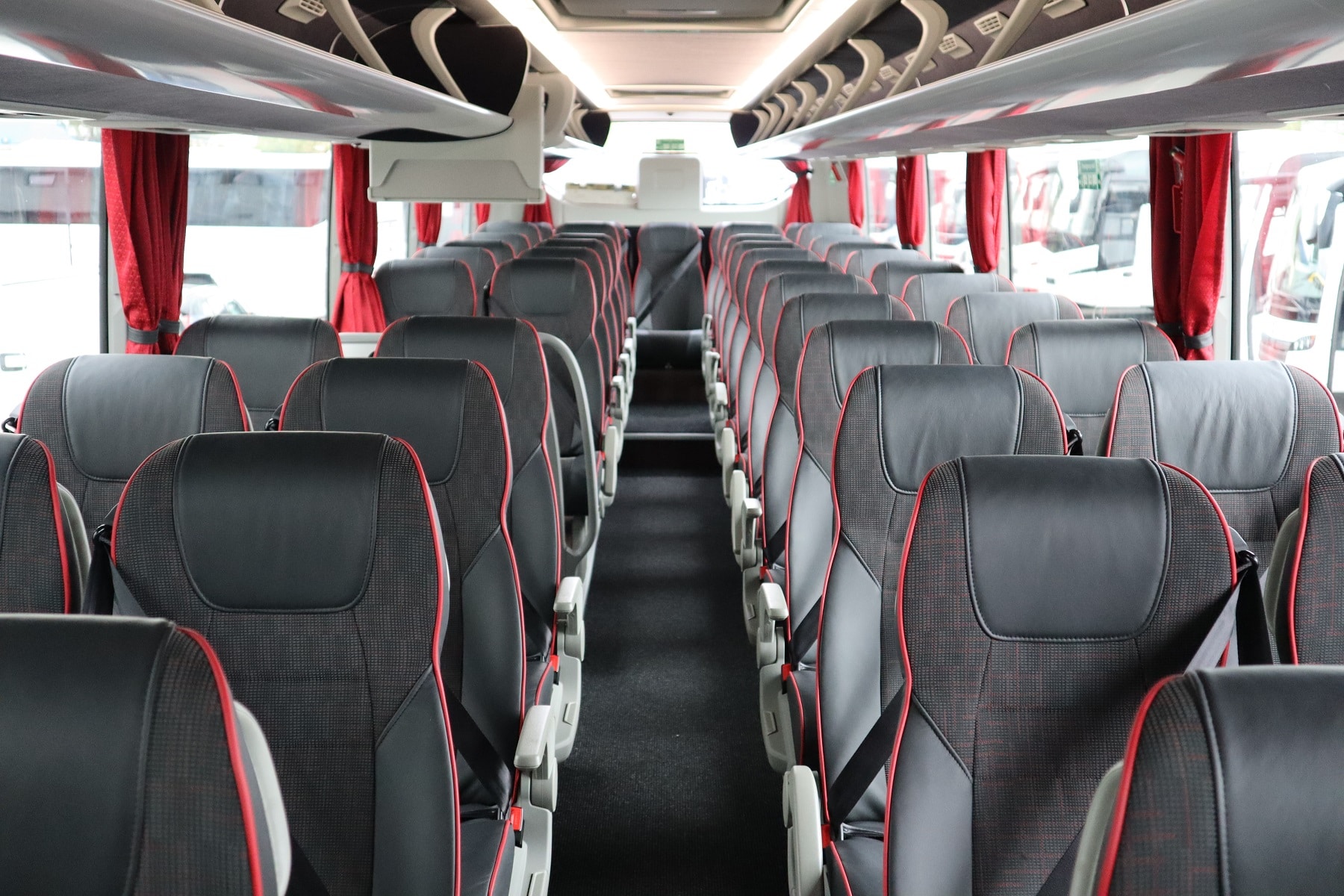Volvo 9700 interior with seats