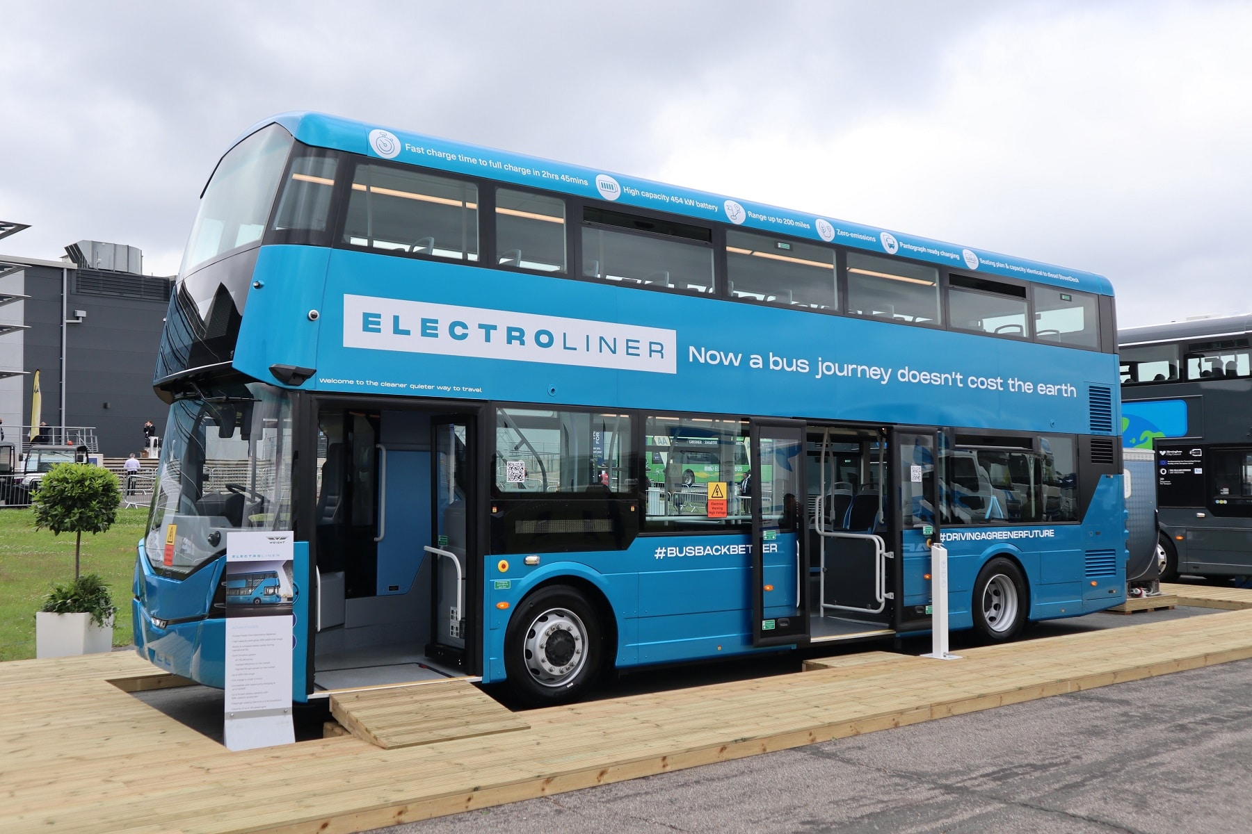 Wrightbus StreetDeck Electroliner battery electric double decker bus