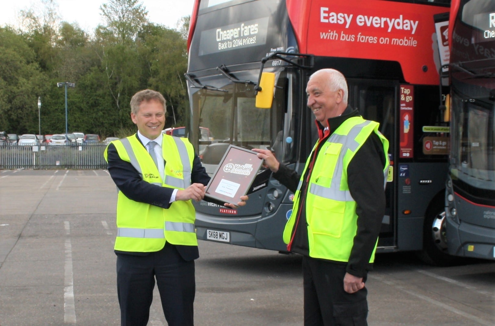 NXWM and Grant Shapps recognise employee's over 40 years of service