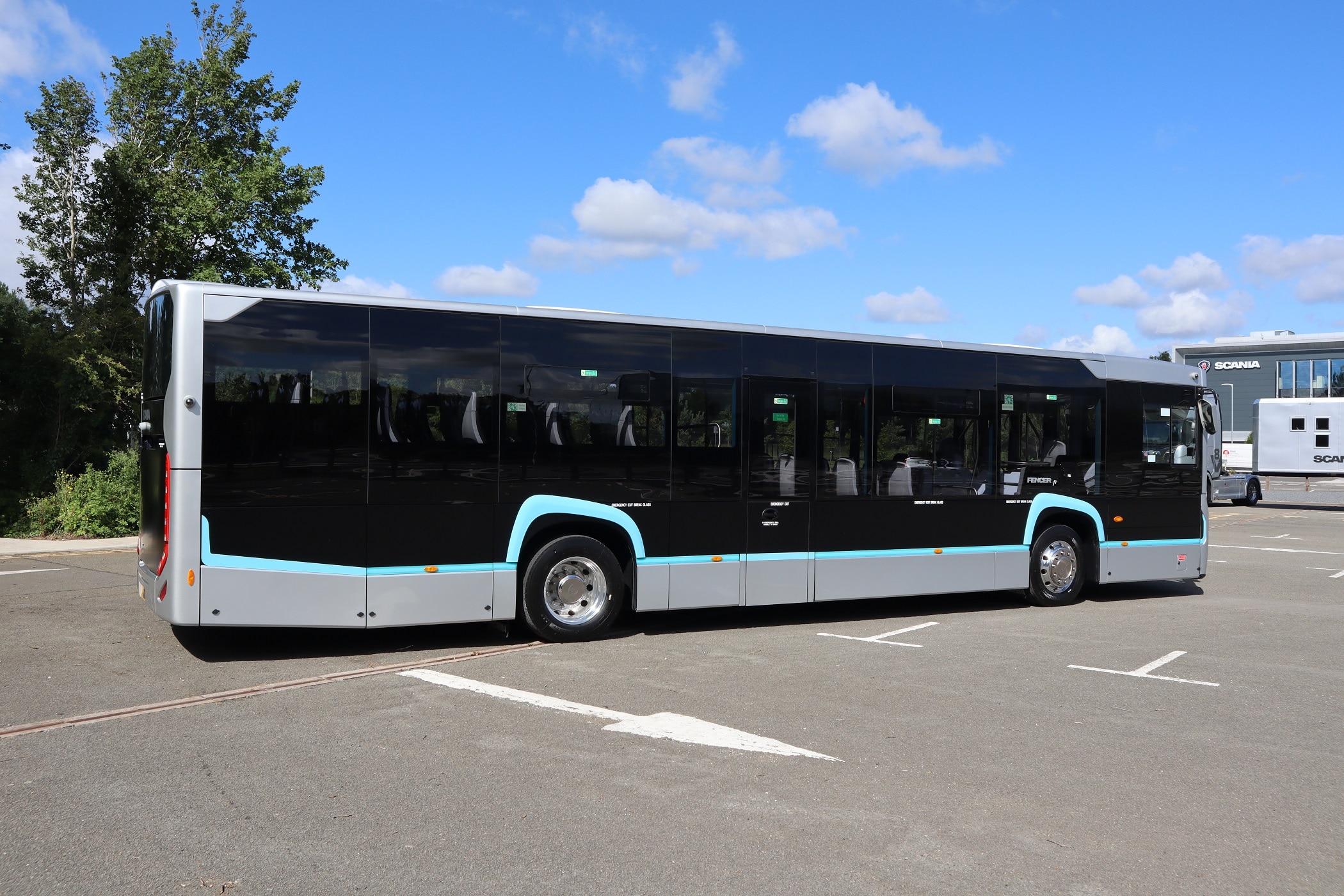 Scania Fencer f1 side and rear view