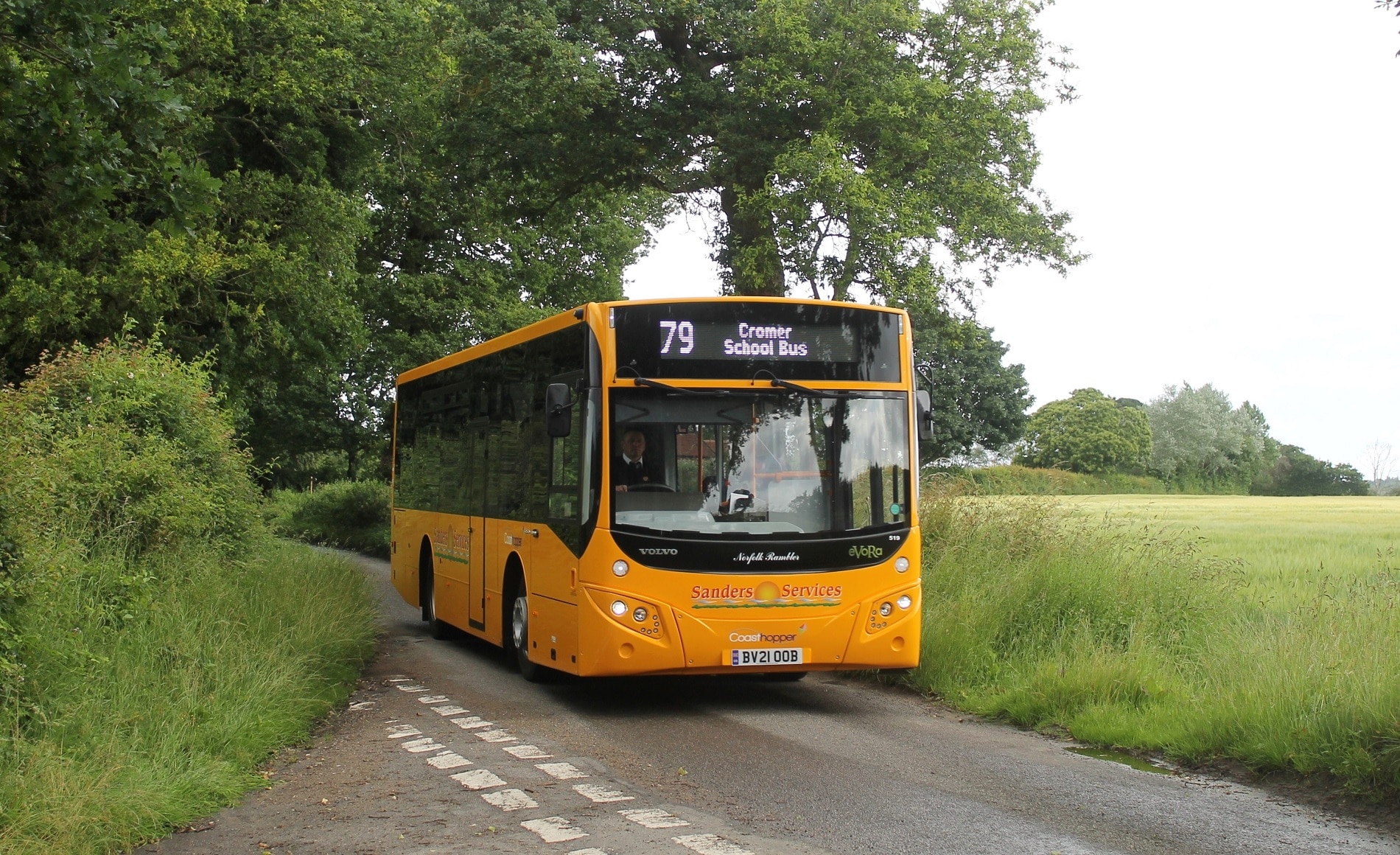 Volvo B8RLE MCV Evora with Sanders Coaches