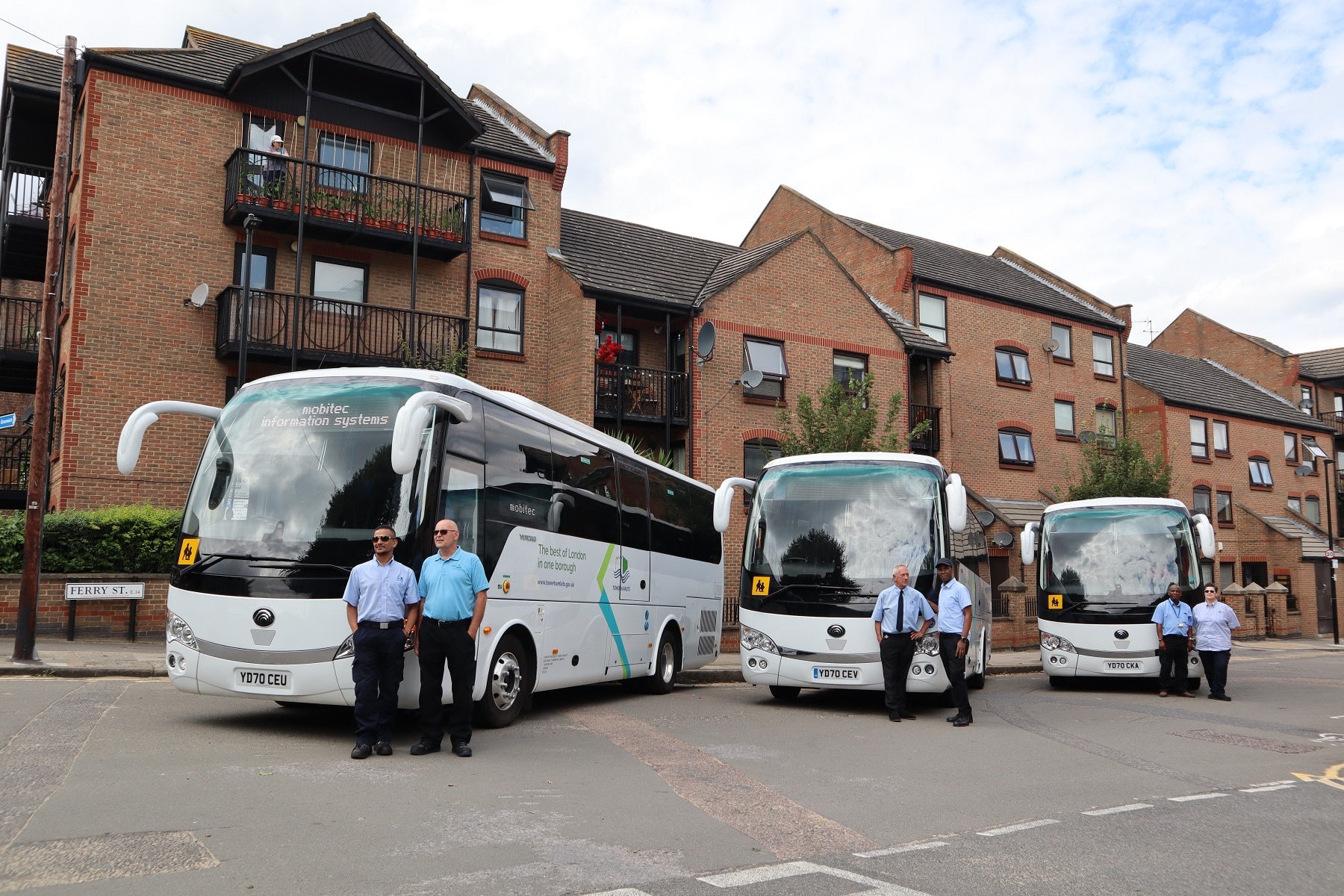 Tower Hamlets Yutong TC9 fleet