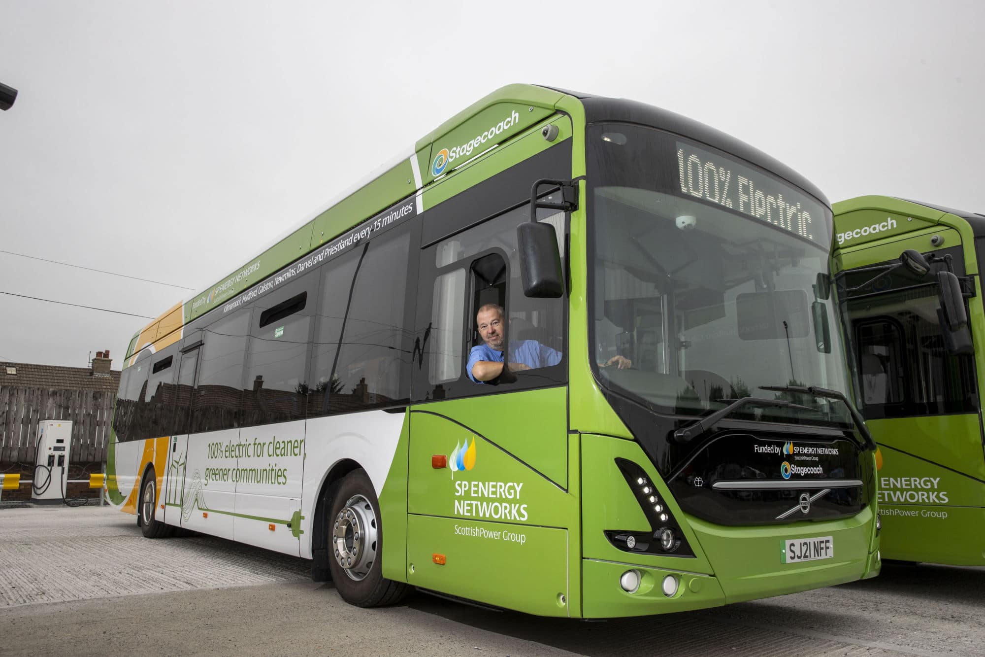 Electric buses in West Scotland Stagecoach