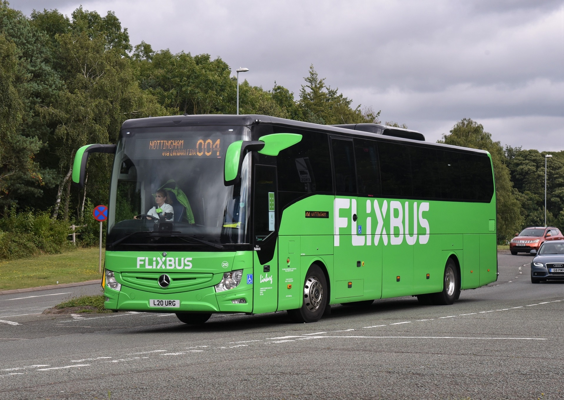 Flixbus UK Mercedes Tourismo operated by Linburg