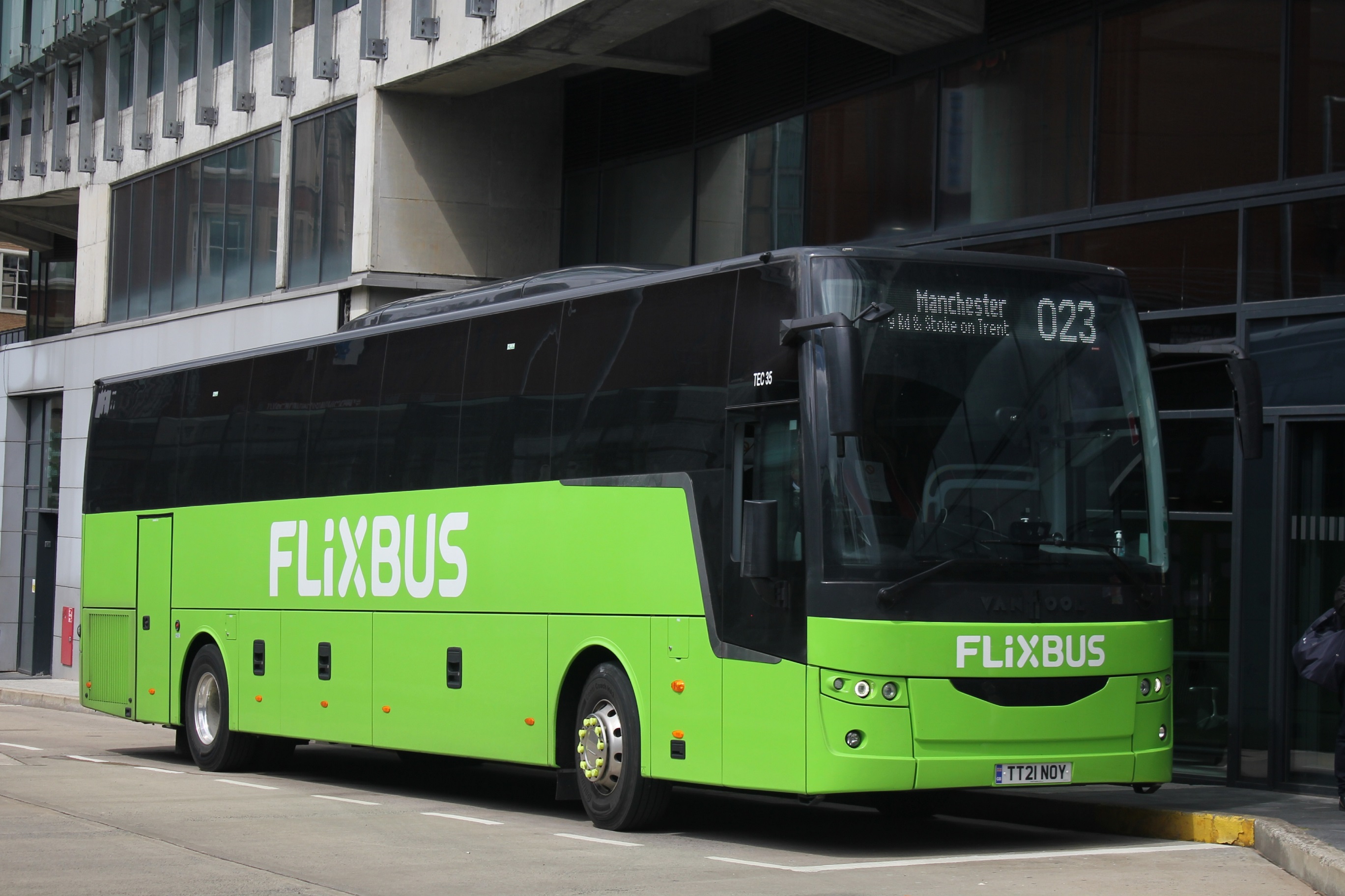 FlixBus UK Van Hool in Manchester