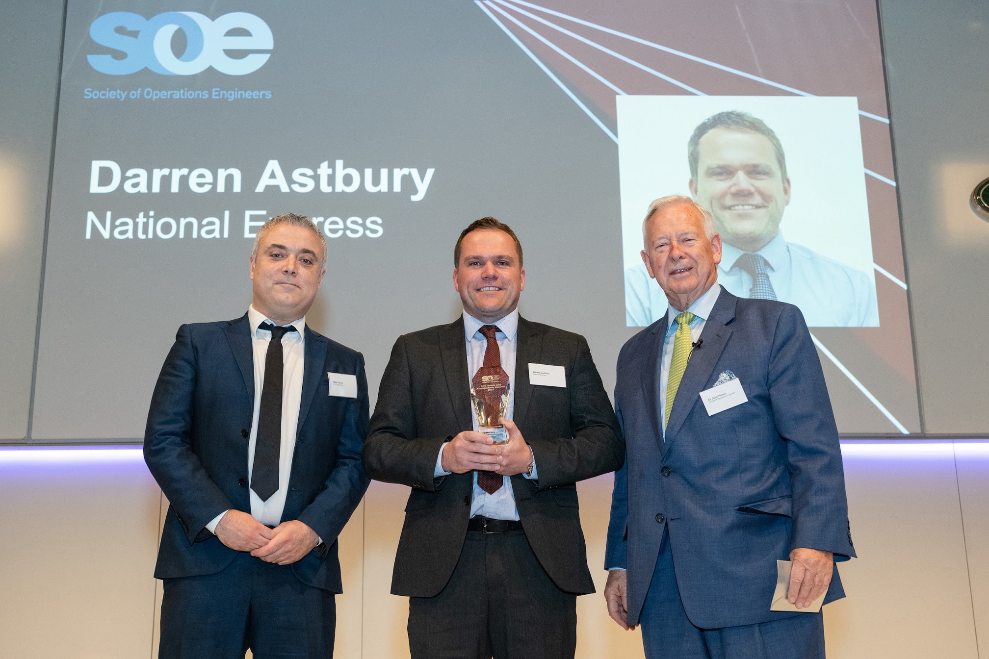 Darren Astbury at SOE Awards ceremony