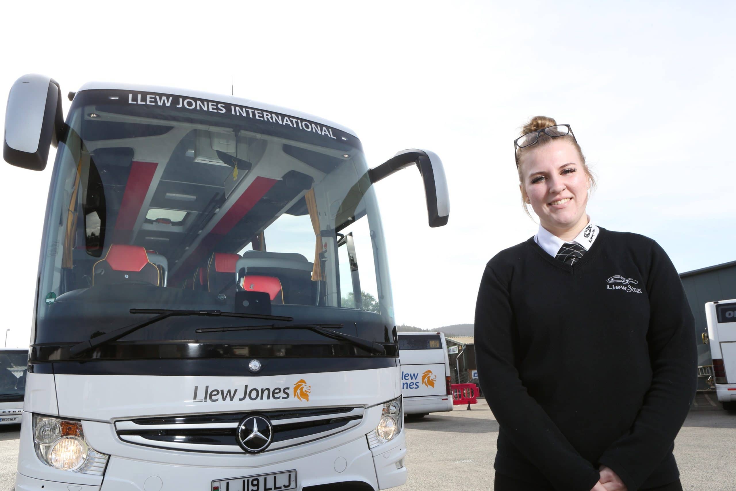 Llew Jones Coaches driver Abby Griffiths