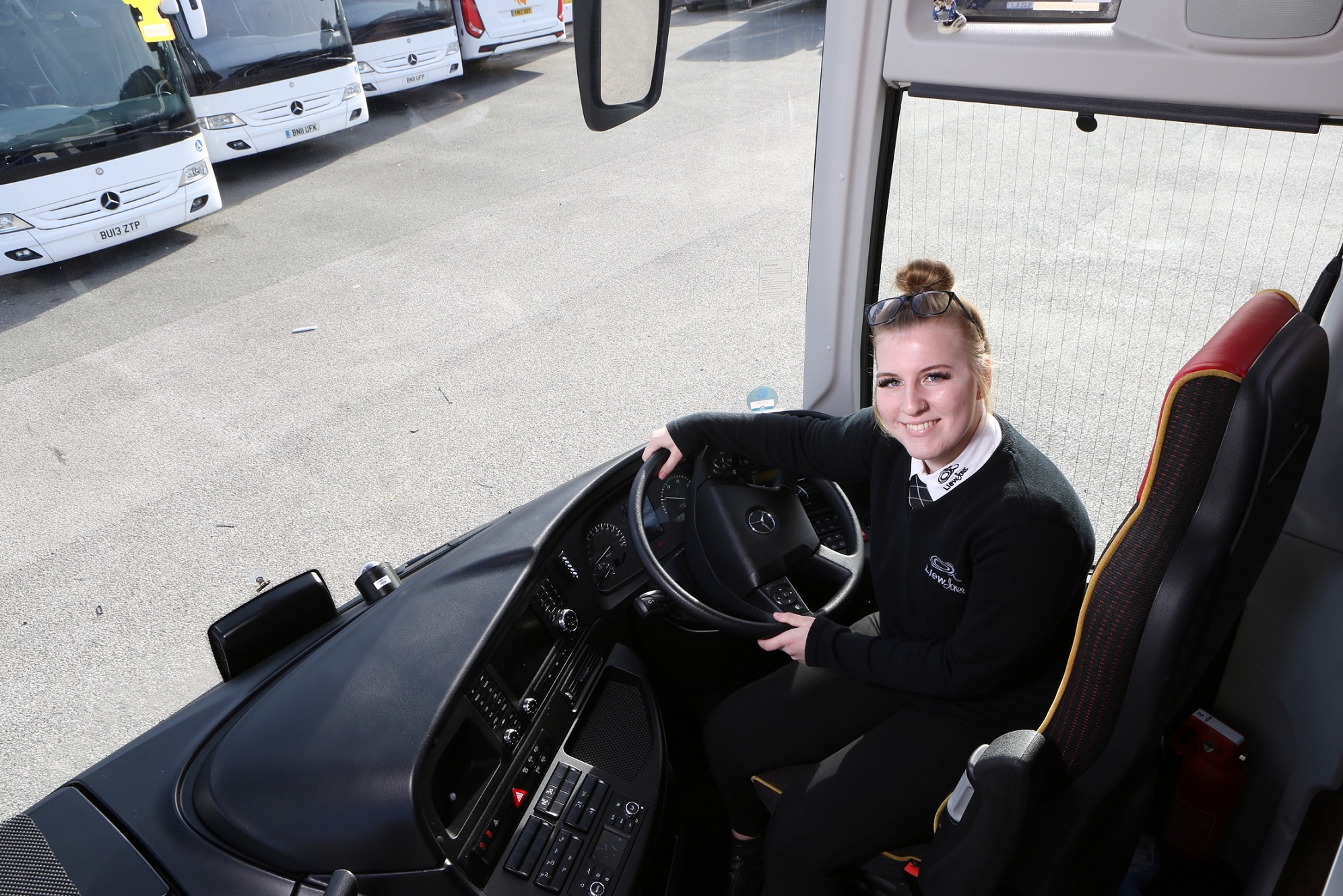 Llew Jones Coaches driver Abby Griffiths