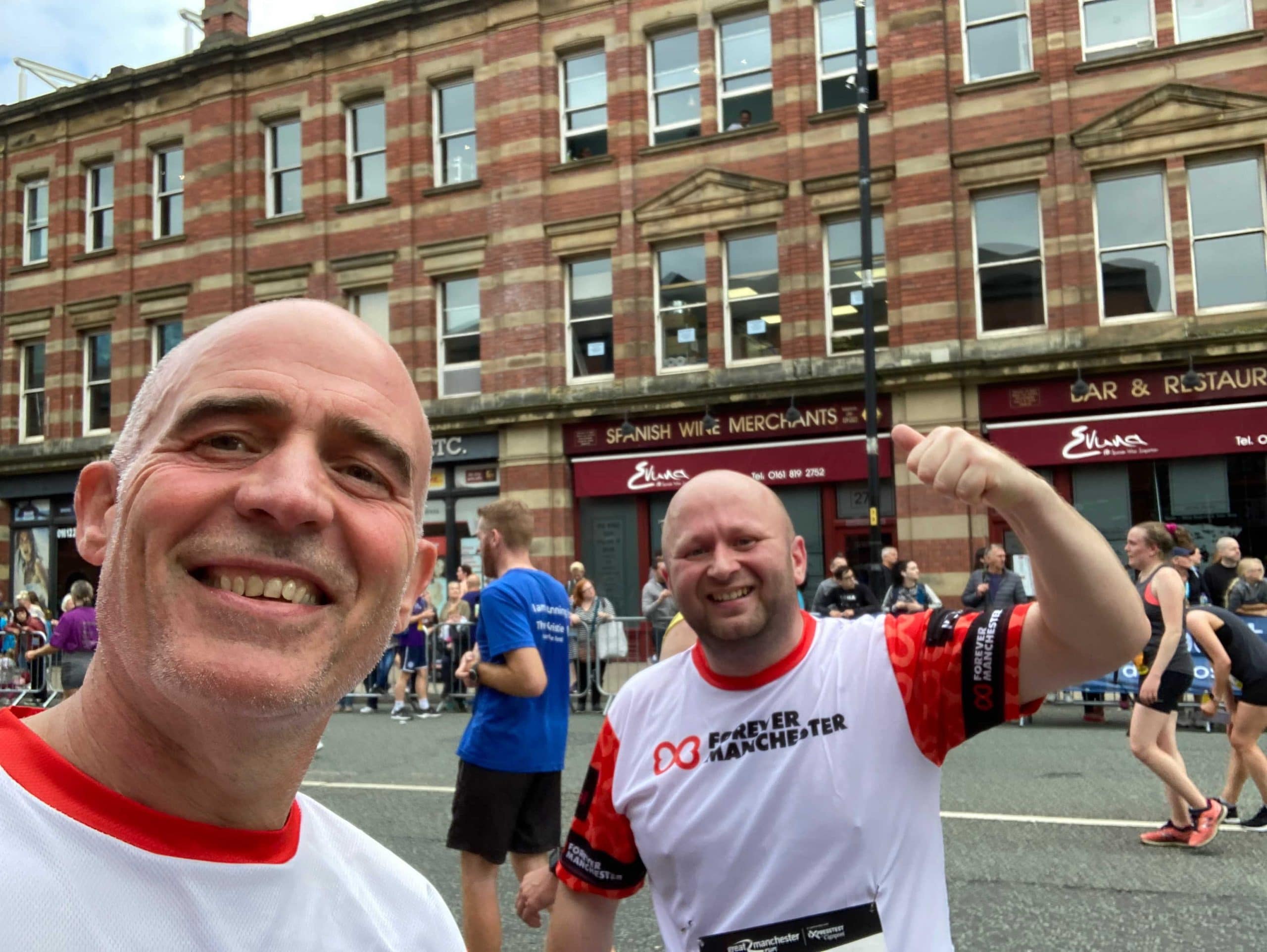 Manchester 10k Lee Wasnidge and David Hunt