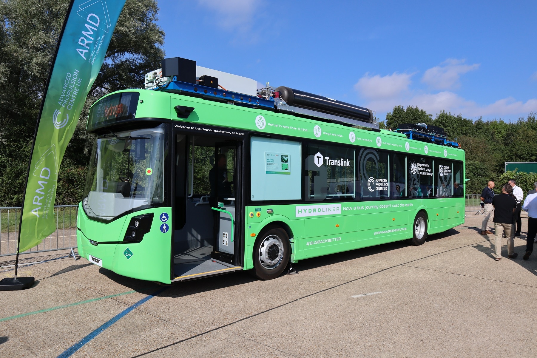 Wrightbus GB Kite Hydroliner at UTAC Millbrook