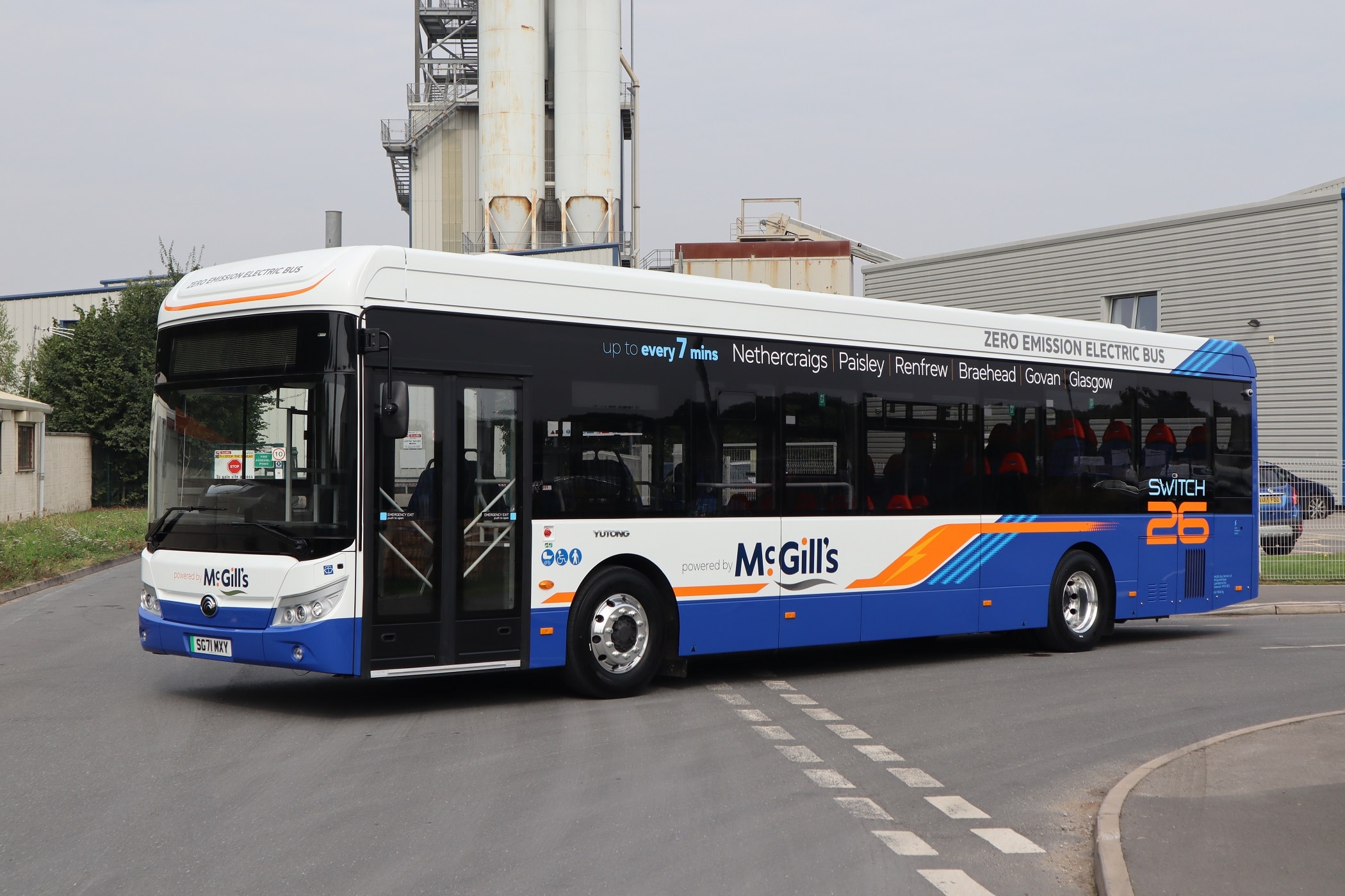 55 Yutong E12 electric buses being delivered to McGill's