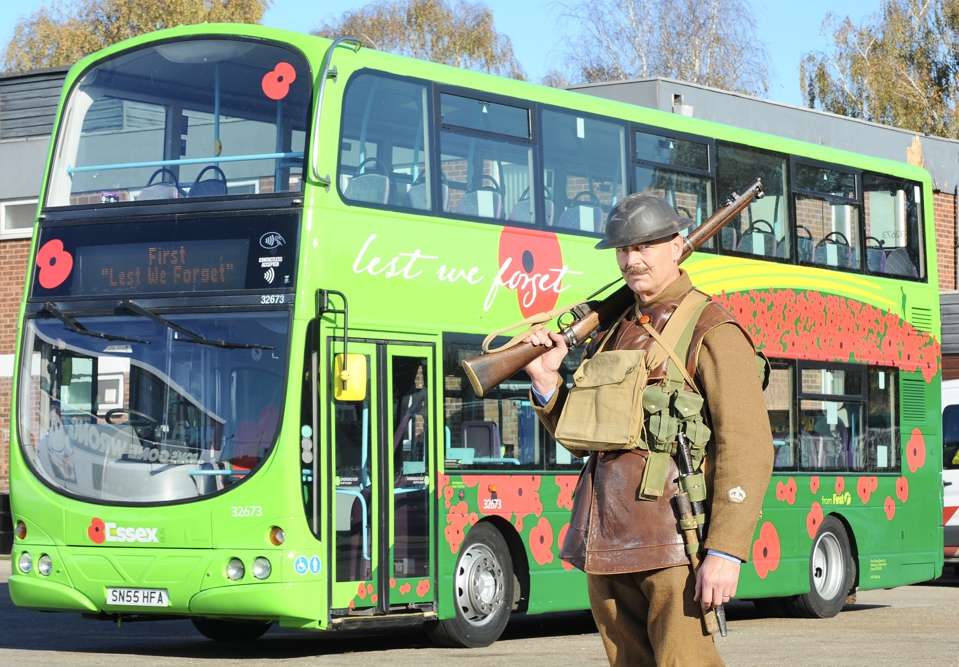 First Essex Remembrance Day bus