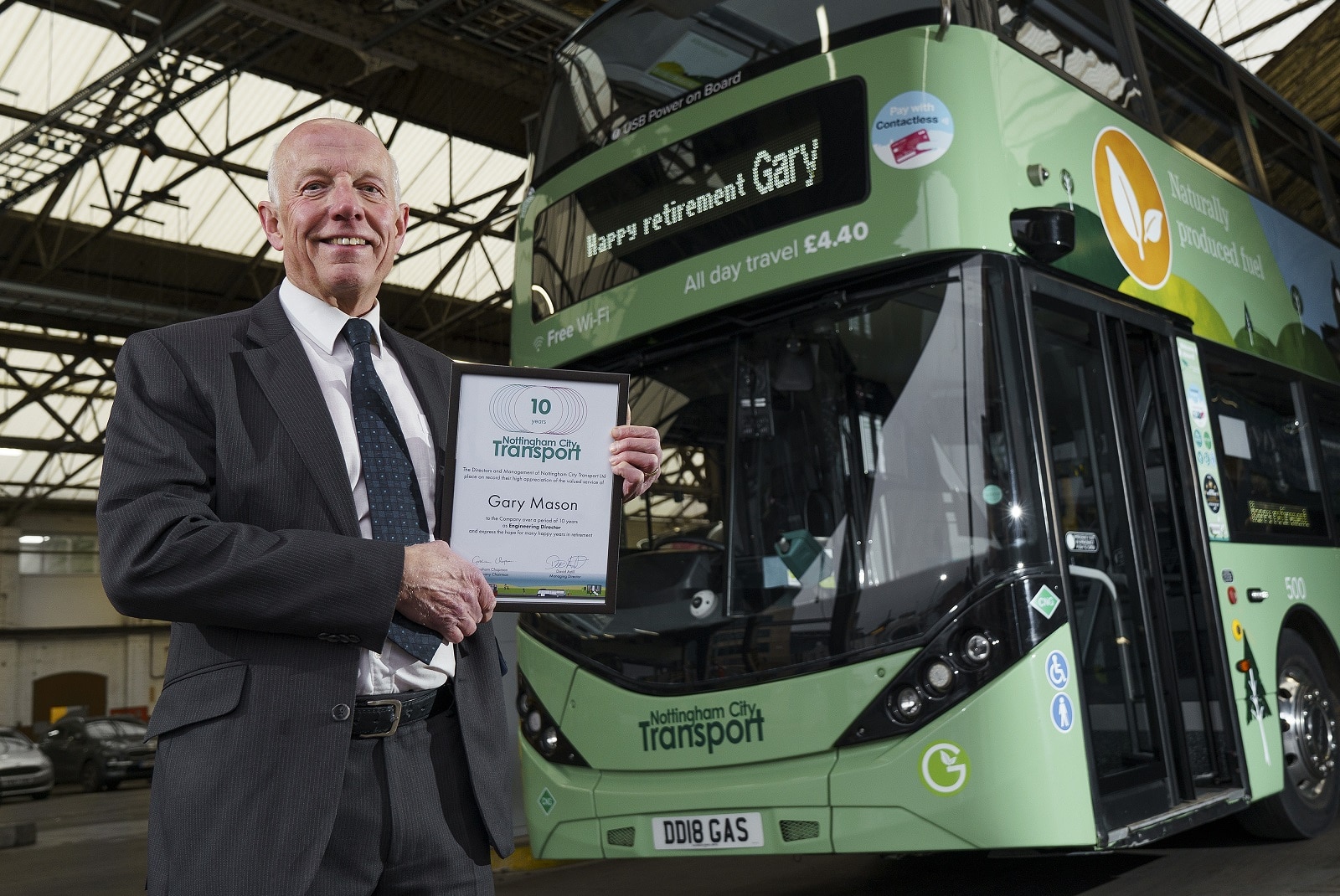 Gary Mason set to retire from Nottingham City Transport
