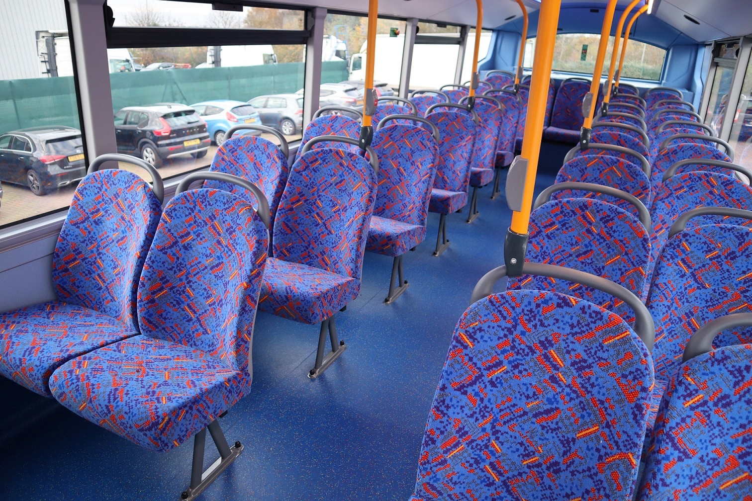 Volvo BZL double decker upper deck interior