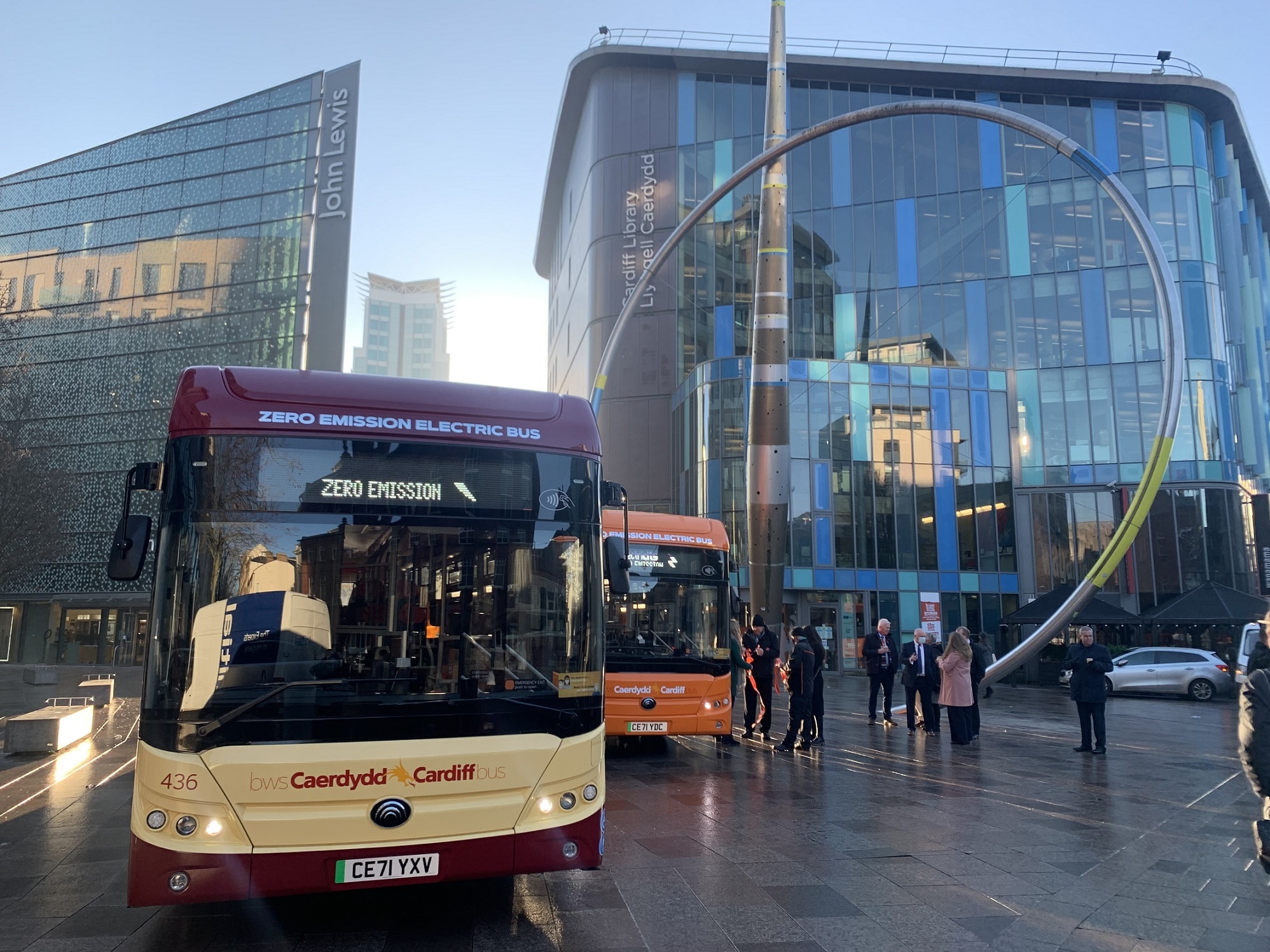 Cardiff Bus Yutong E12 launch event
