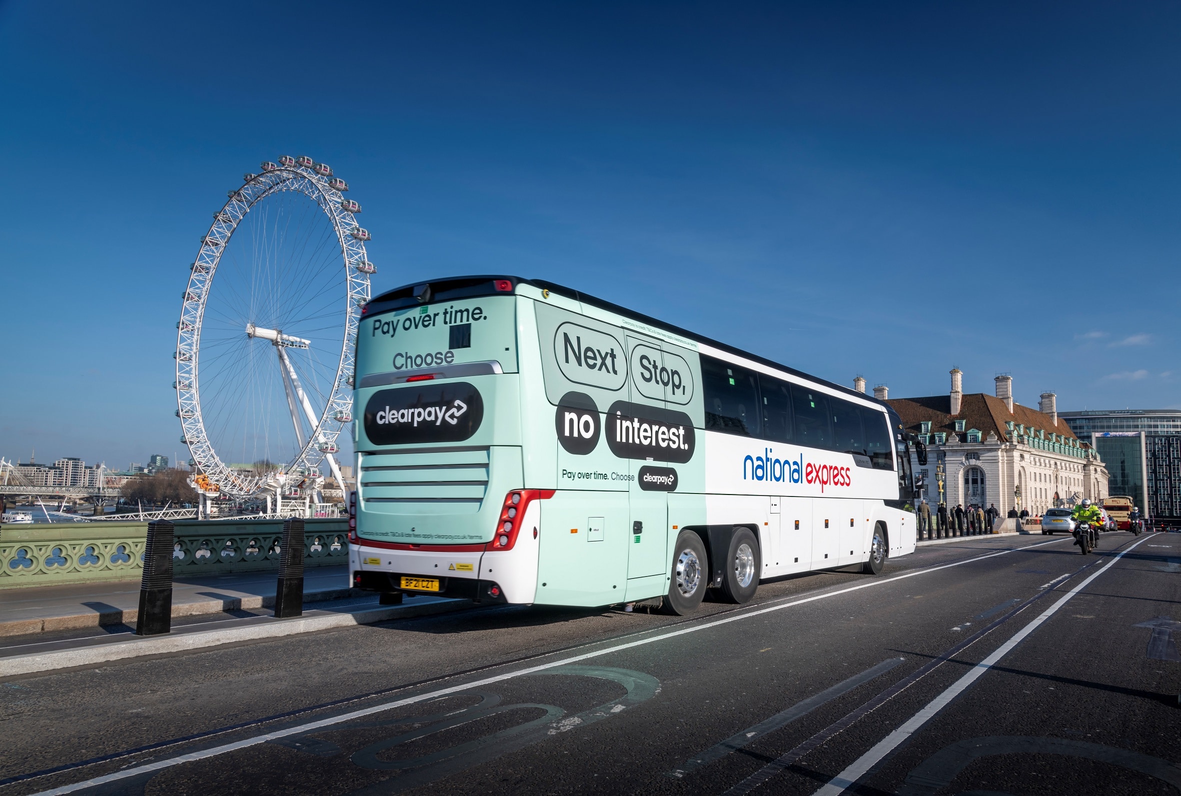 National Express working with Clearpay