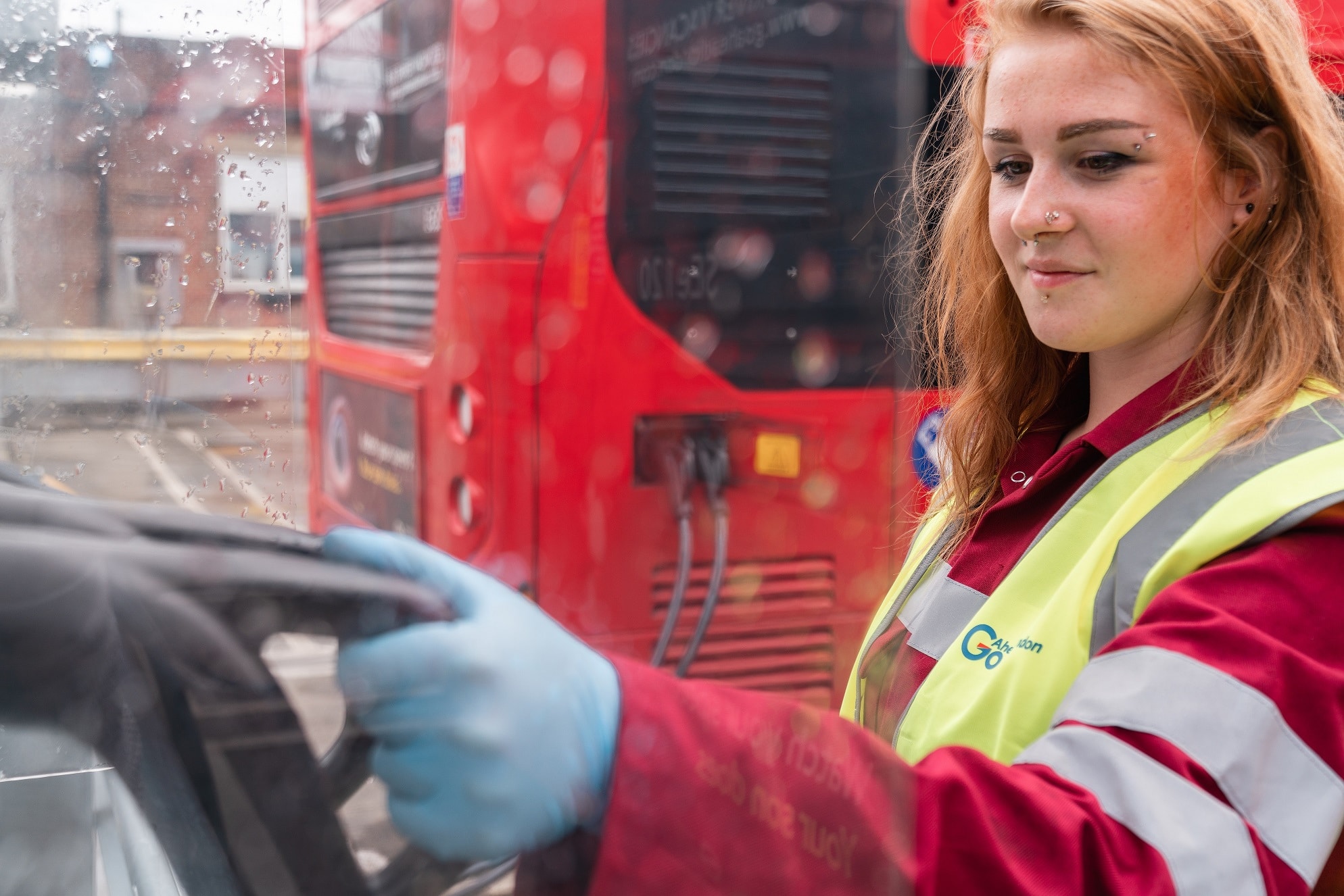 Engineers and support staff suported buses during COVID-19