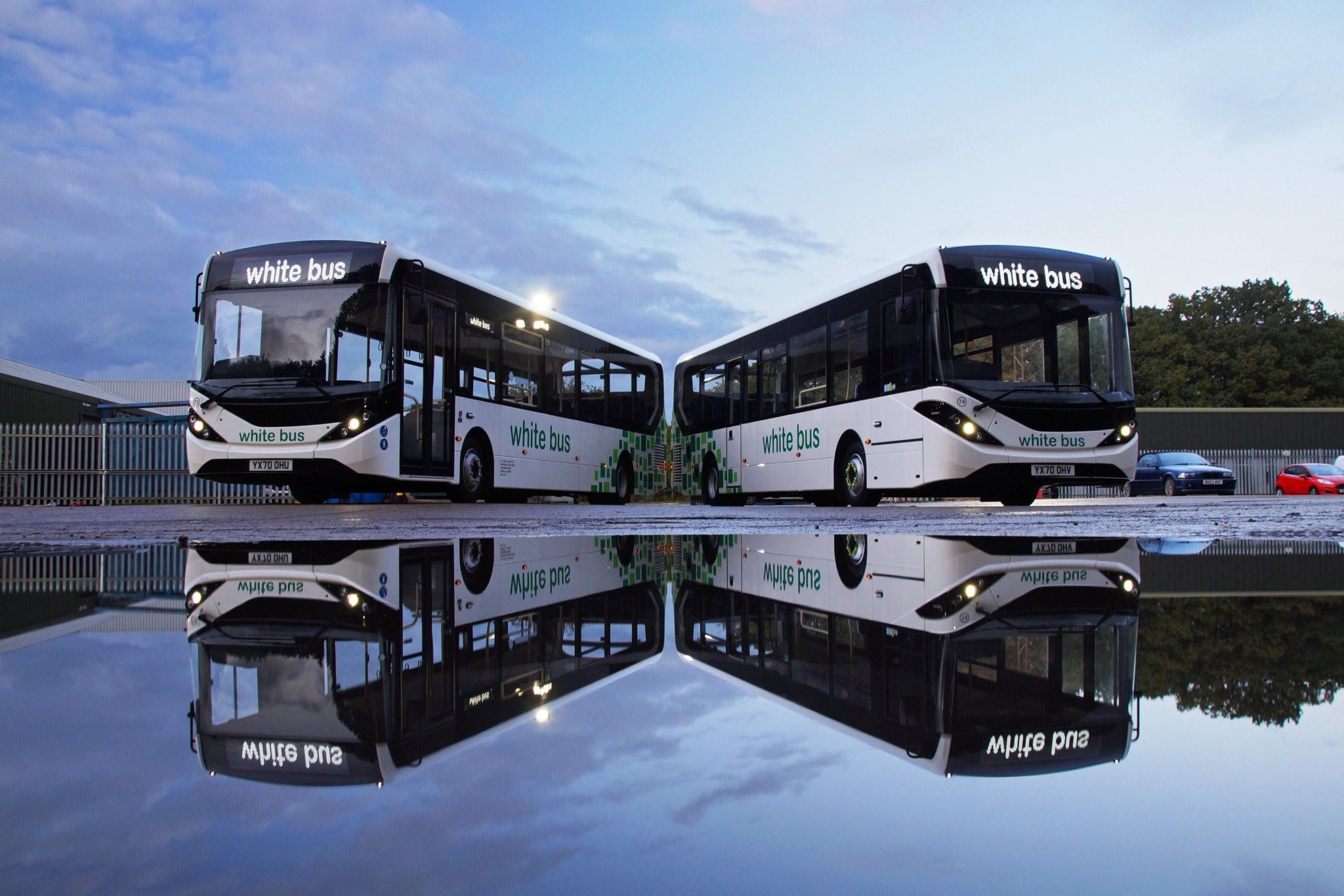 photo of Rowgate Group bus fleet