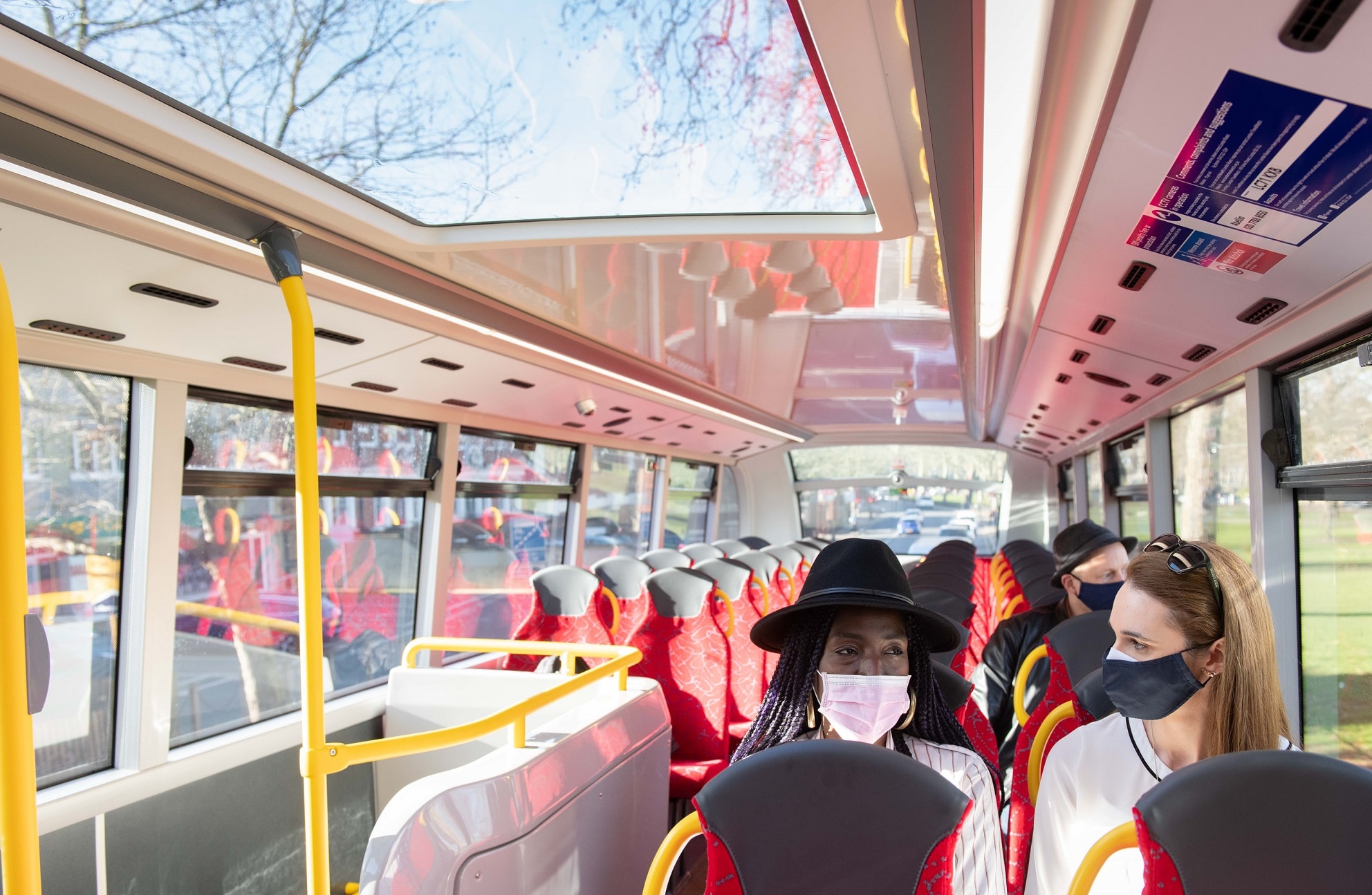 TfL Future Bus upper deck Enviro400EV interior