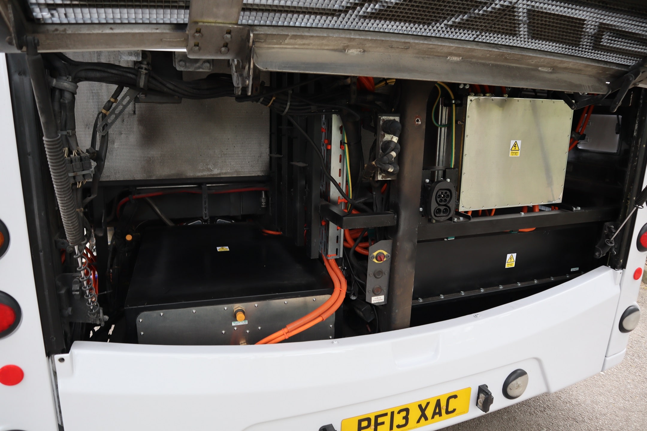 Equipmake battery electric repower on a Volvo B5LH