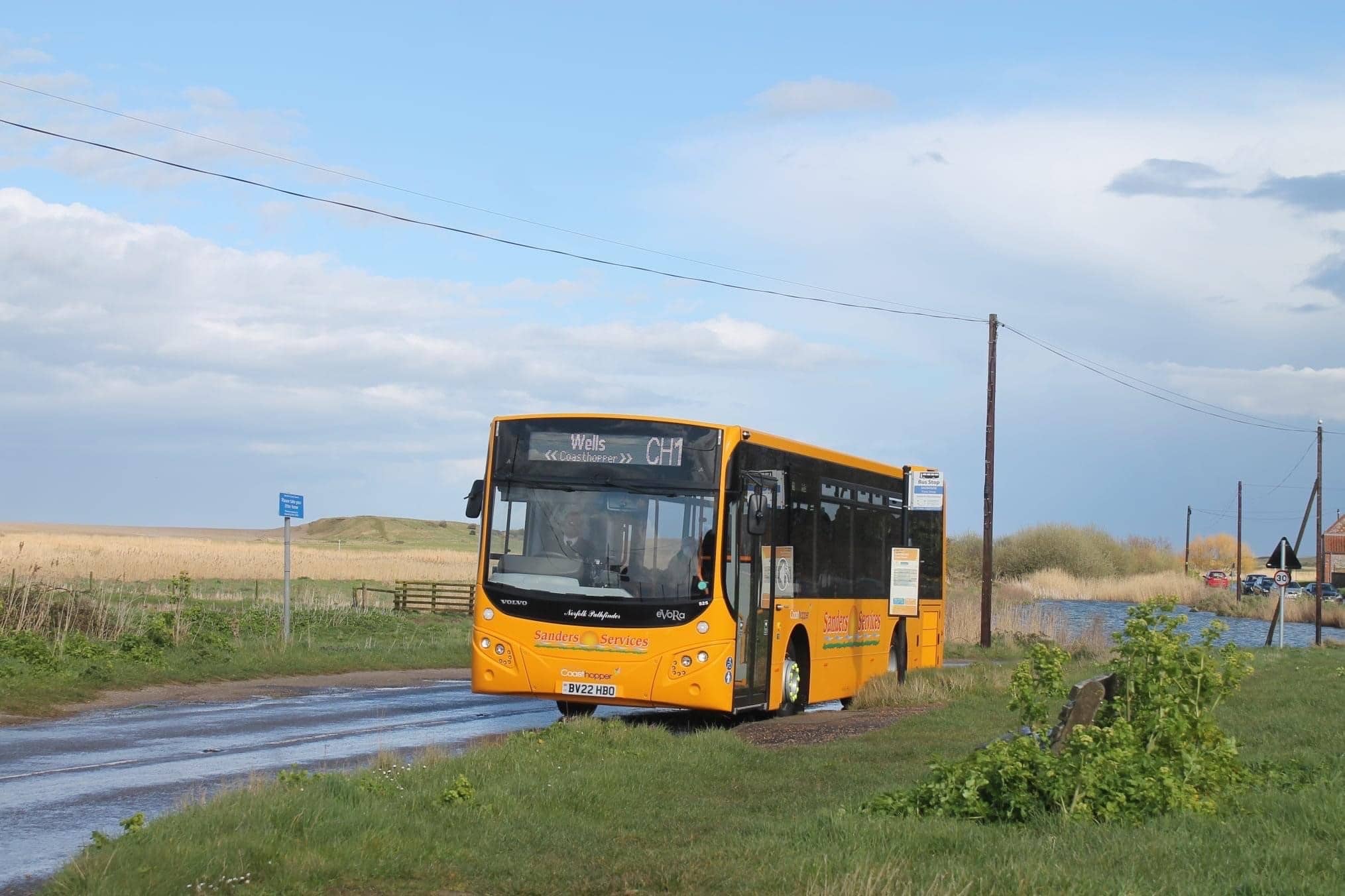 Sanders Coaches Volvo B8RLE MCV Evora