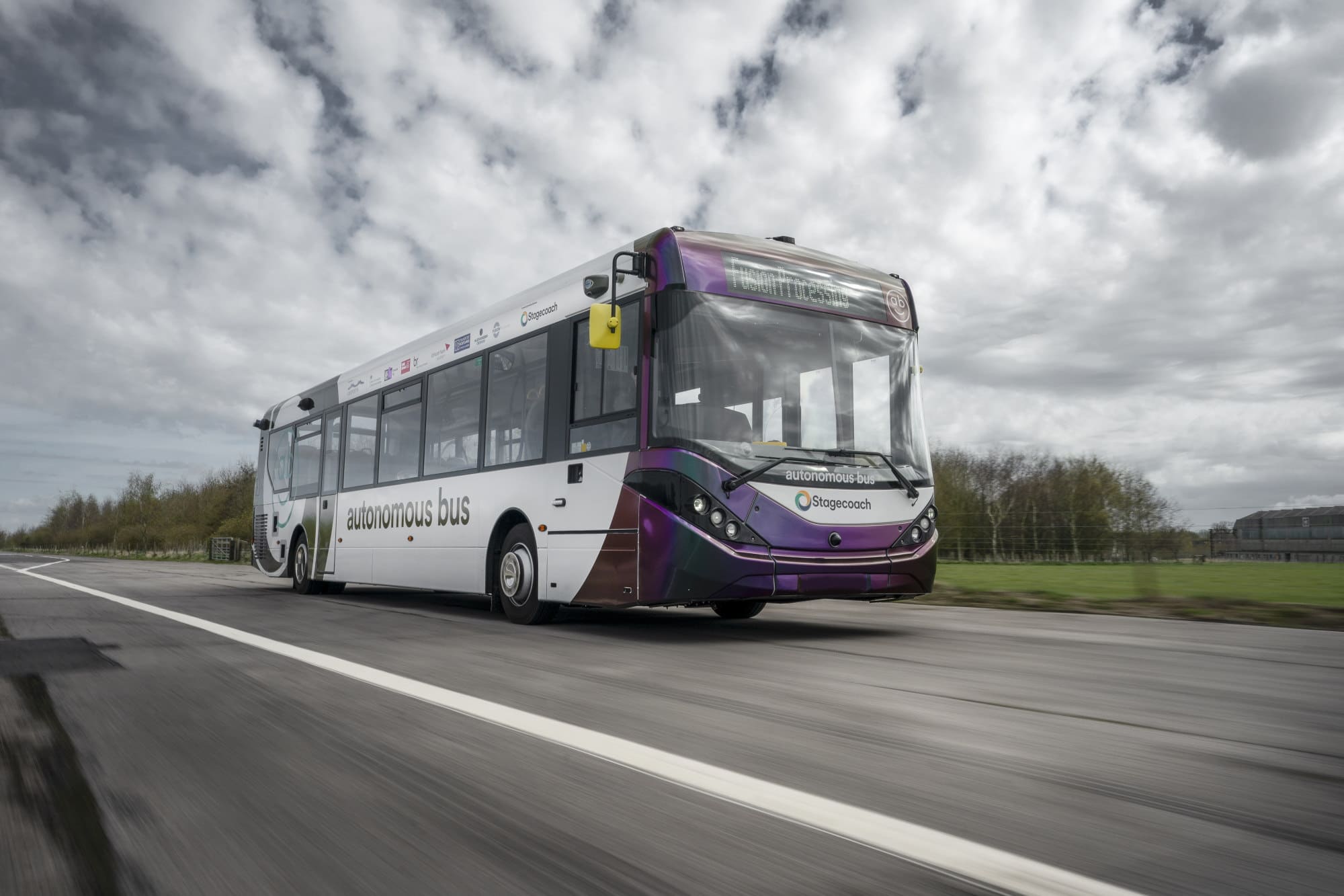 Autonomous Enviro200 bus in Scotland