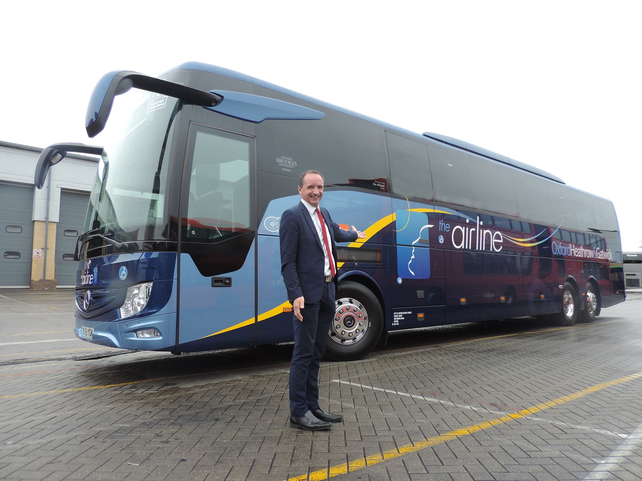 Oxford Bus Company Airline coach and MD Phil Southall