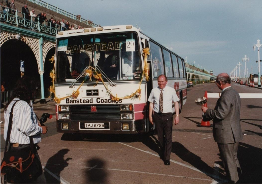 Dudley Haynes and Bedford YMT at a UK Coach Rally