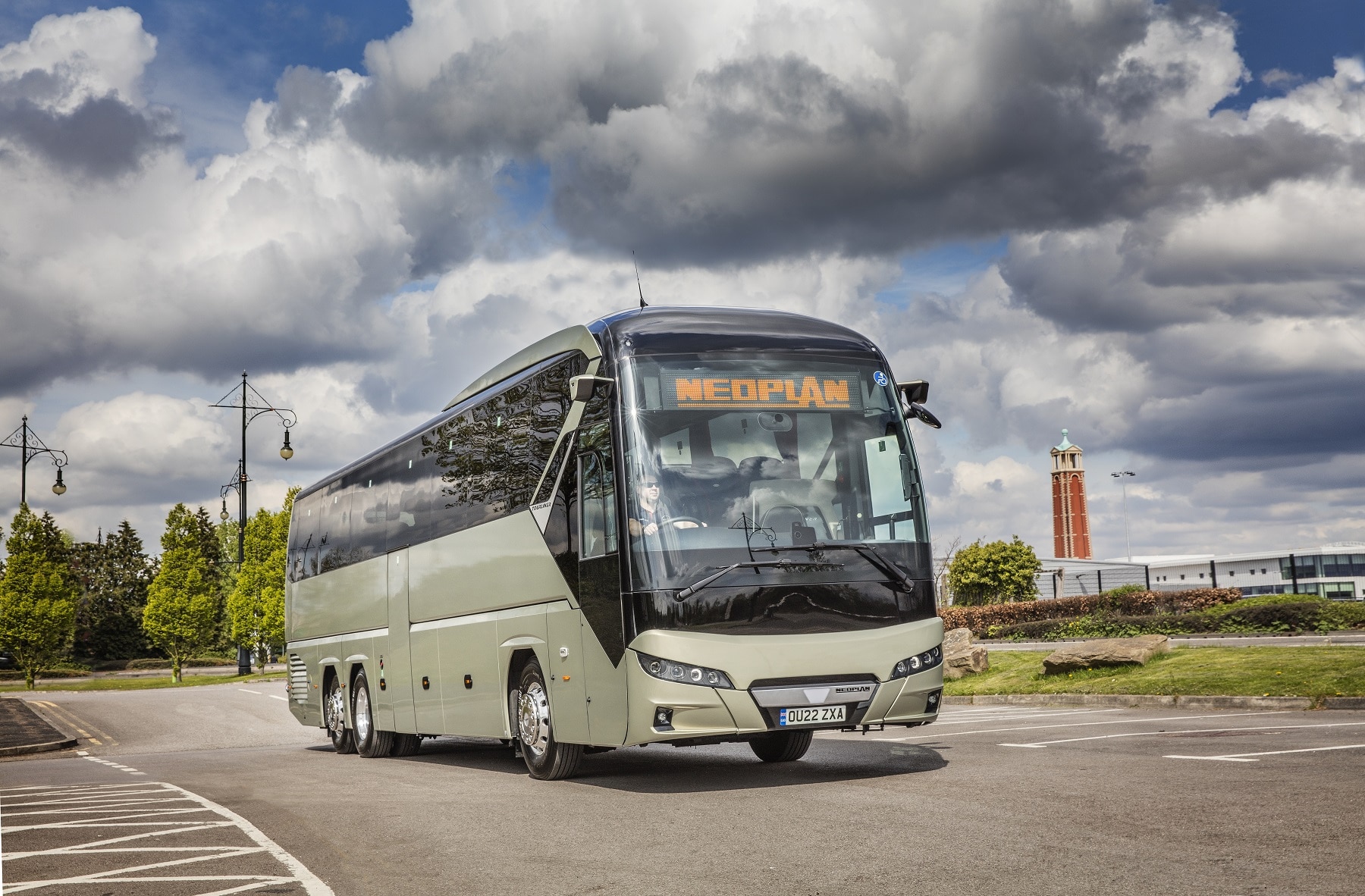 Neoplan Tourliner P22 with MAN OptiView cameras
