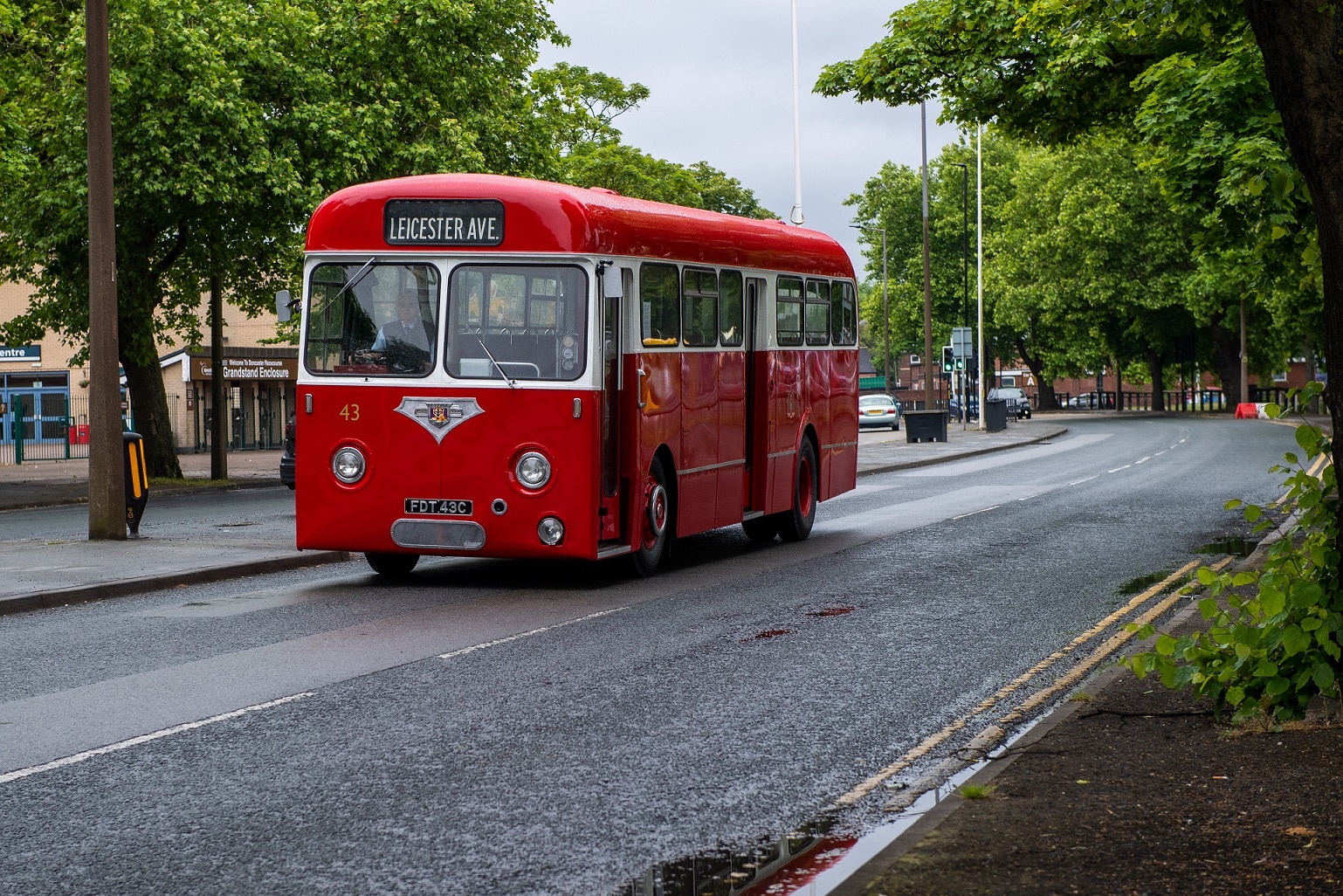 Heritage bus formerly used in Doncaster