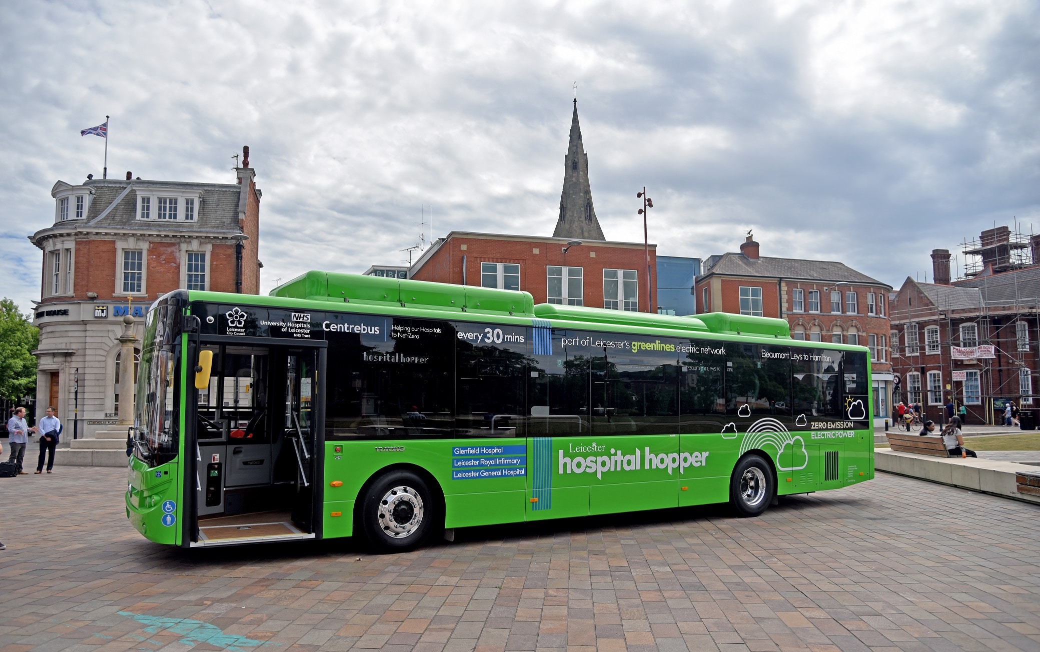 Leicester Hospital Hopper electric bus conversion