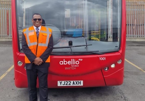 Abellio London Fleet Manager Mike Harvey receives MBE