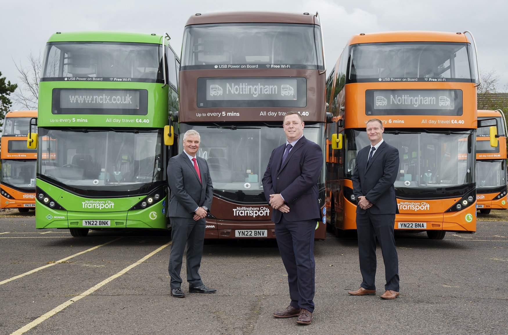 Further Scania ADL Enviro400CBG buses for Nottingham City Transport